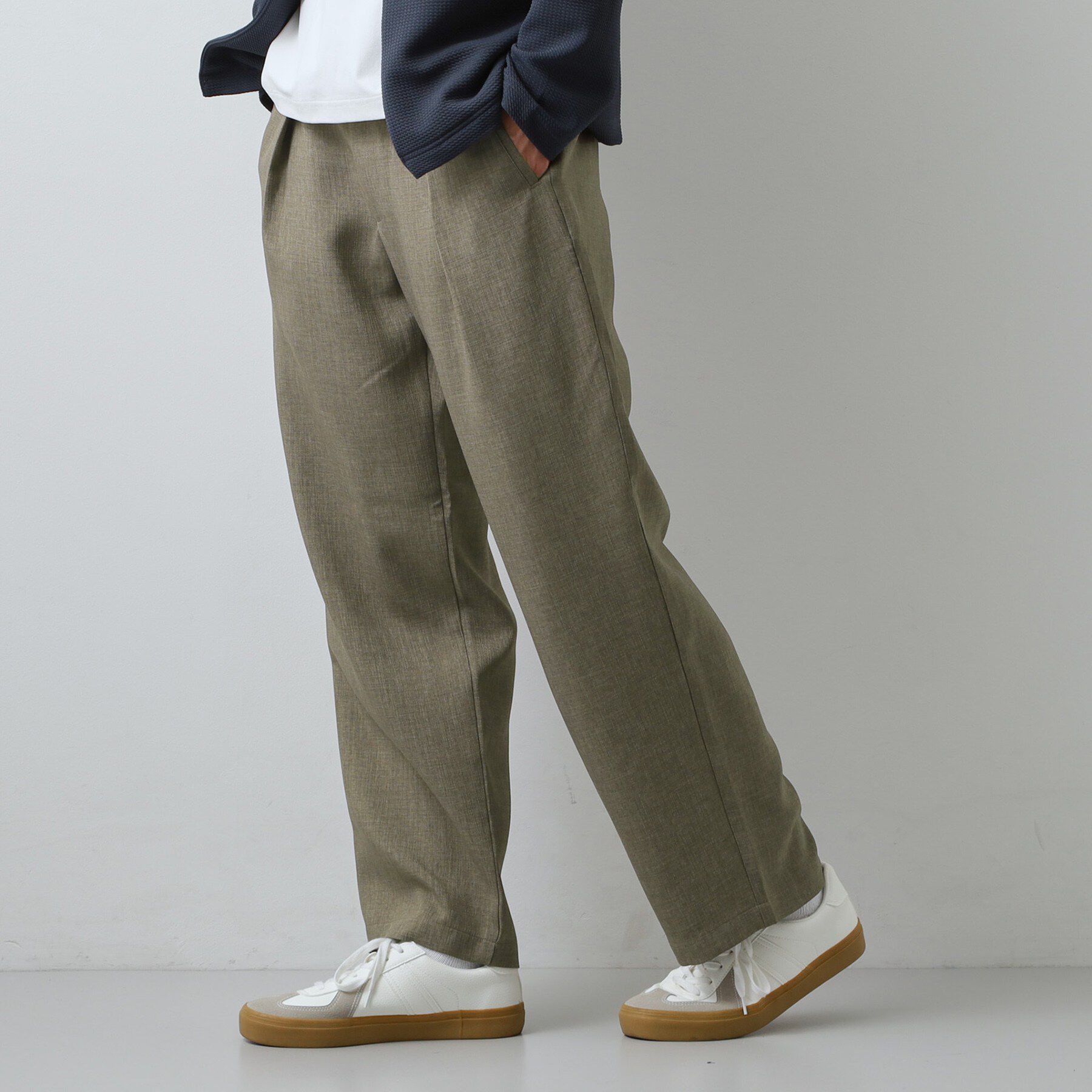 THE SHOP TK「【LINO FINE】リネンライク　ワイドイージーパンツ  吸水速乾/イージーケア/UVカット/洗濯」|その他|