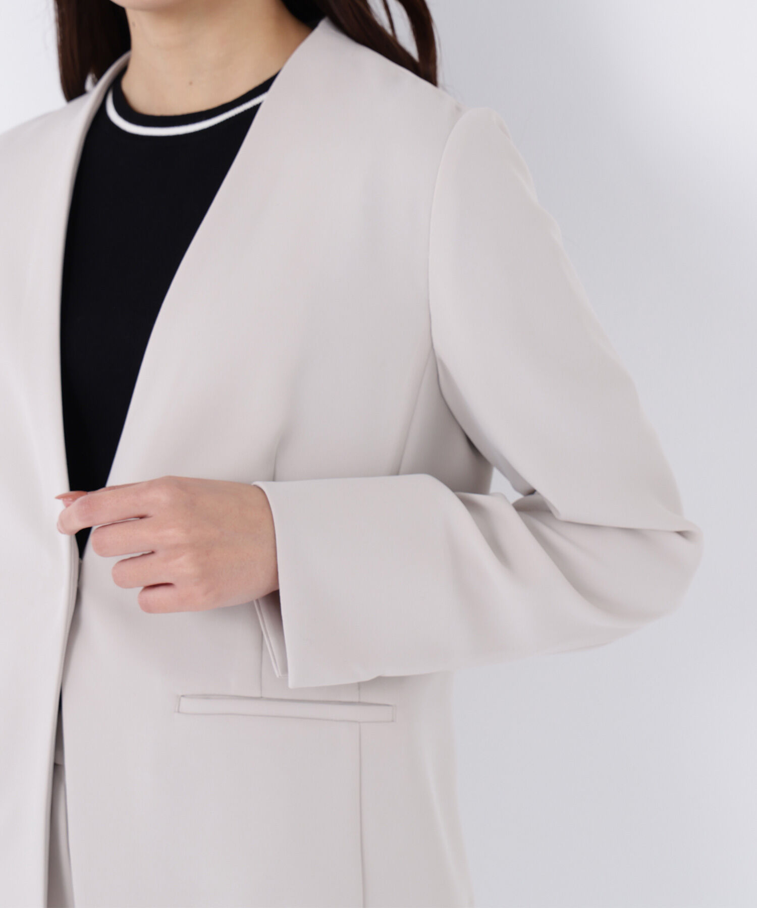  「ドビーツイル SETUP ノーカラージャケット」|その他|