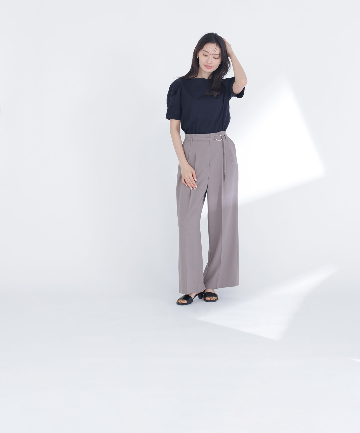  「ベーシックTシャツ フォルムスリーブ」|Tシャツ・カットソー|