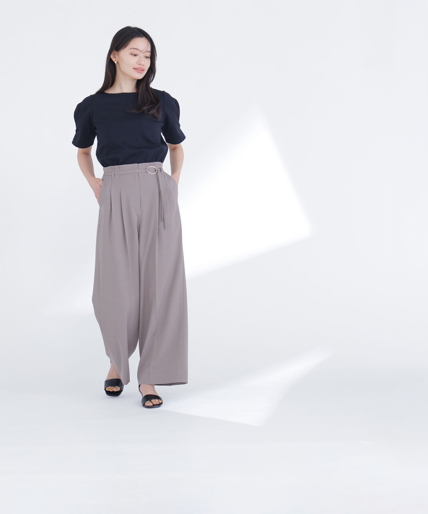  「ベーシックTシャツ フォルムスリーブ」|Tシャツ・カットソー|