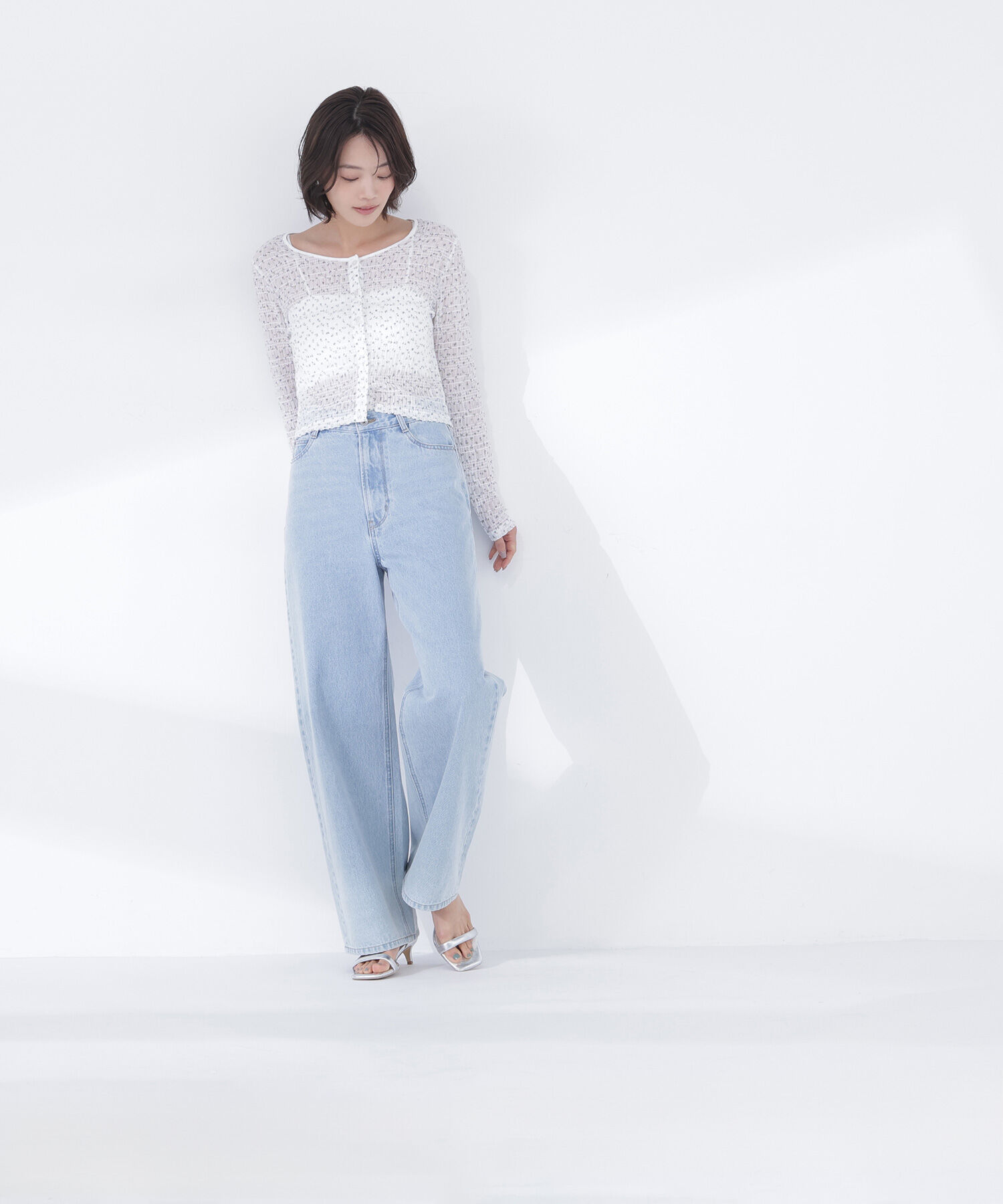  「フラワープリントシャーリングカットソー」|Tシャツ・カットソー|