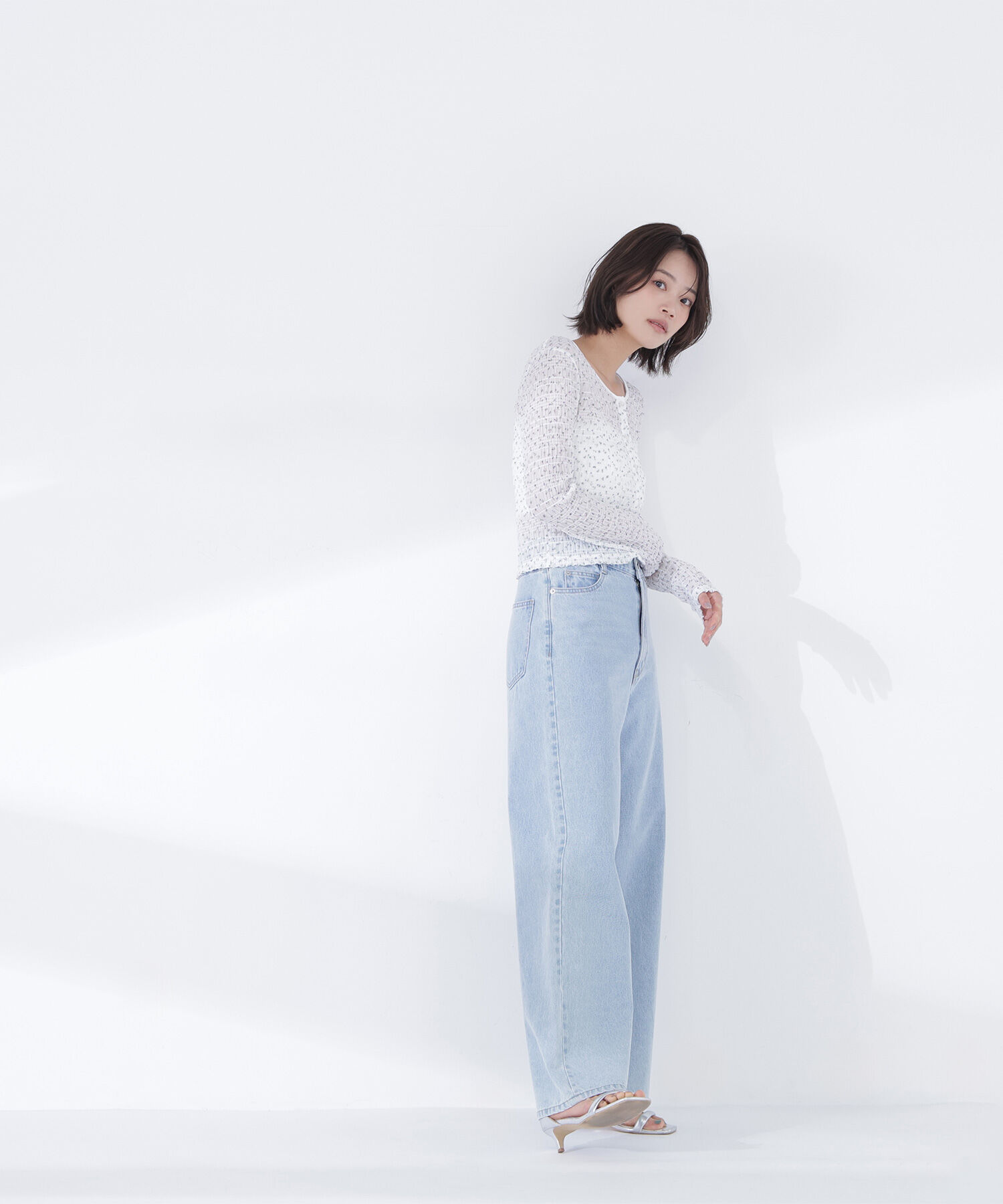  「フラワープリントシャーリングカットソー」|Tシャツ・カットソー|