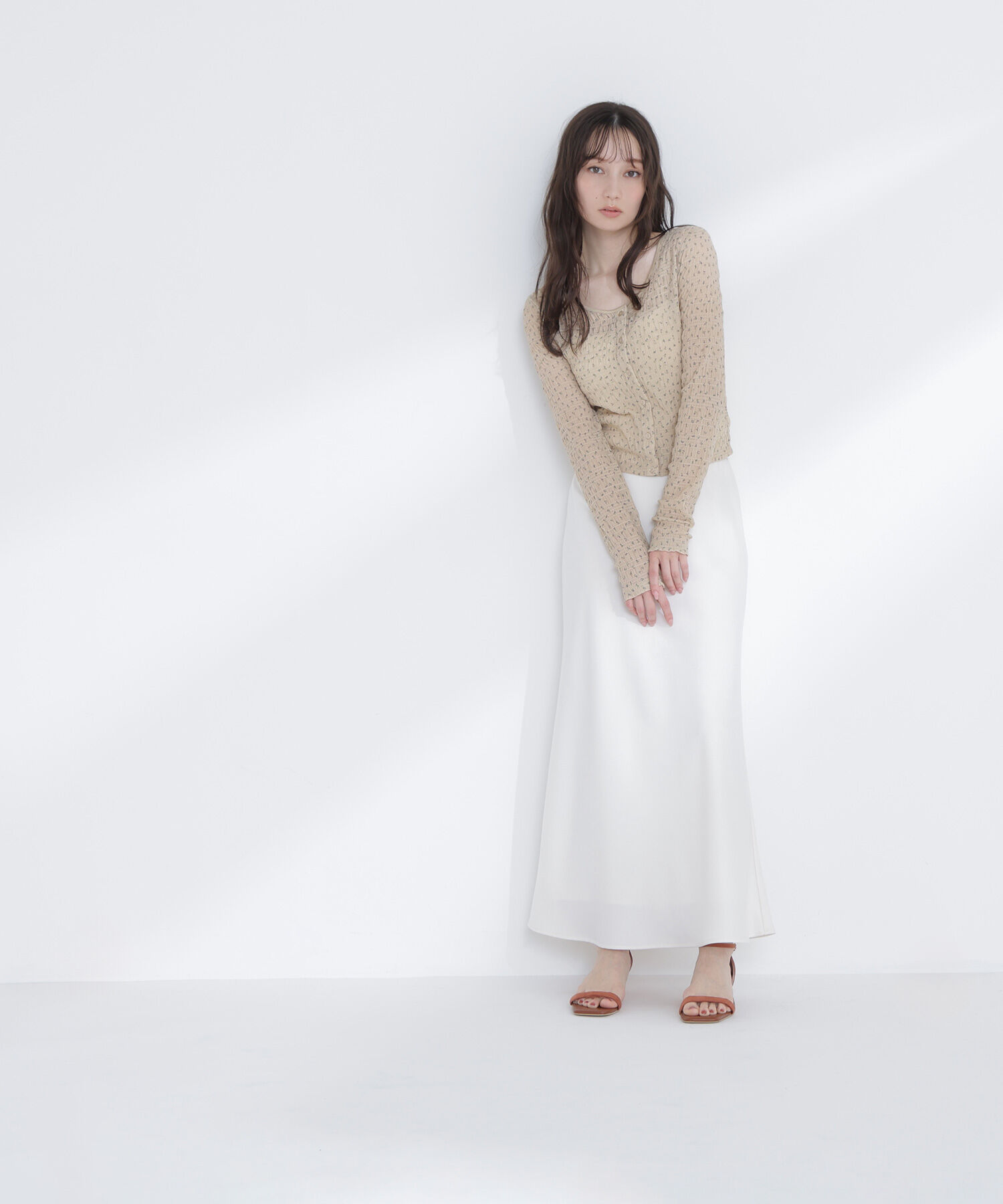  「フラワープリントシャーリングカットソー」|Tシャツ・カットソー|