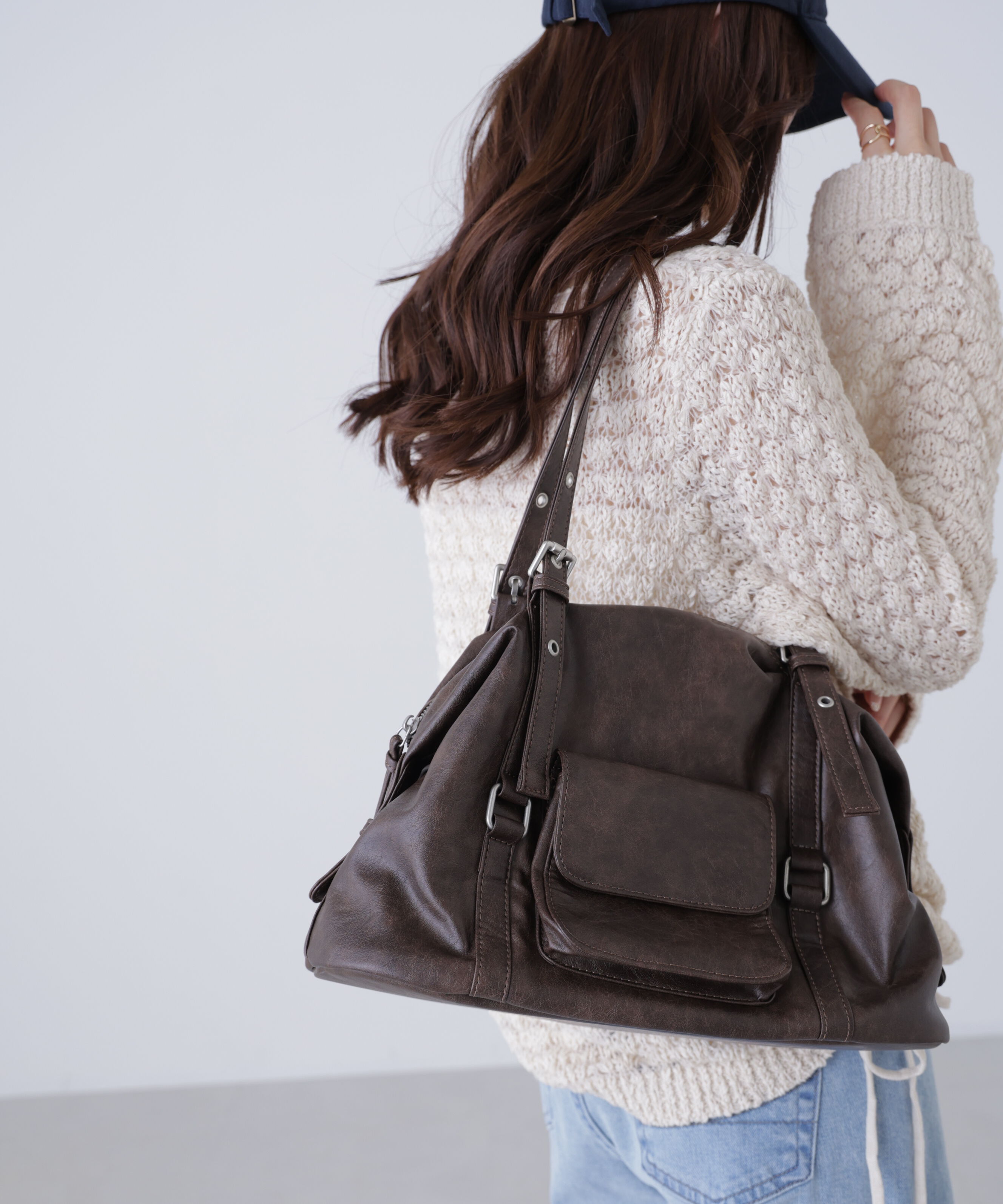  「フロントポケットバッグ」|その他|ブラウン