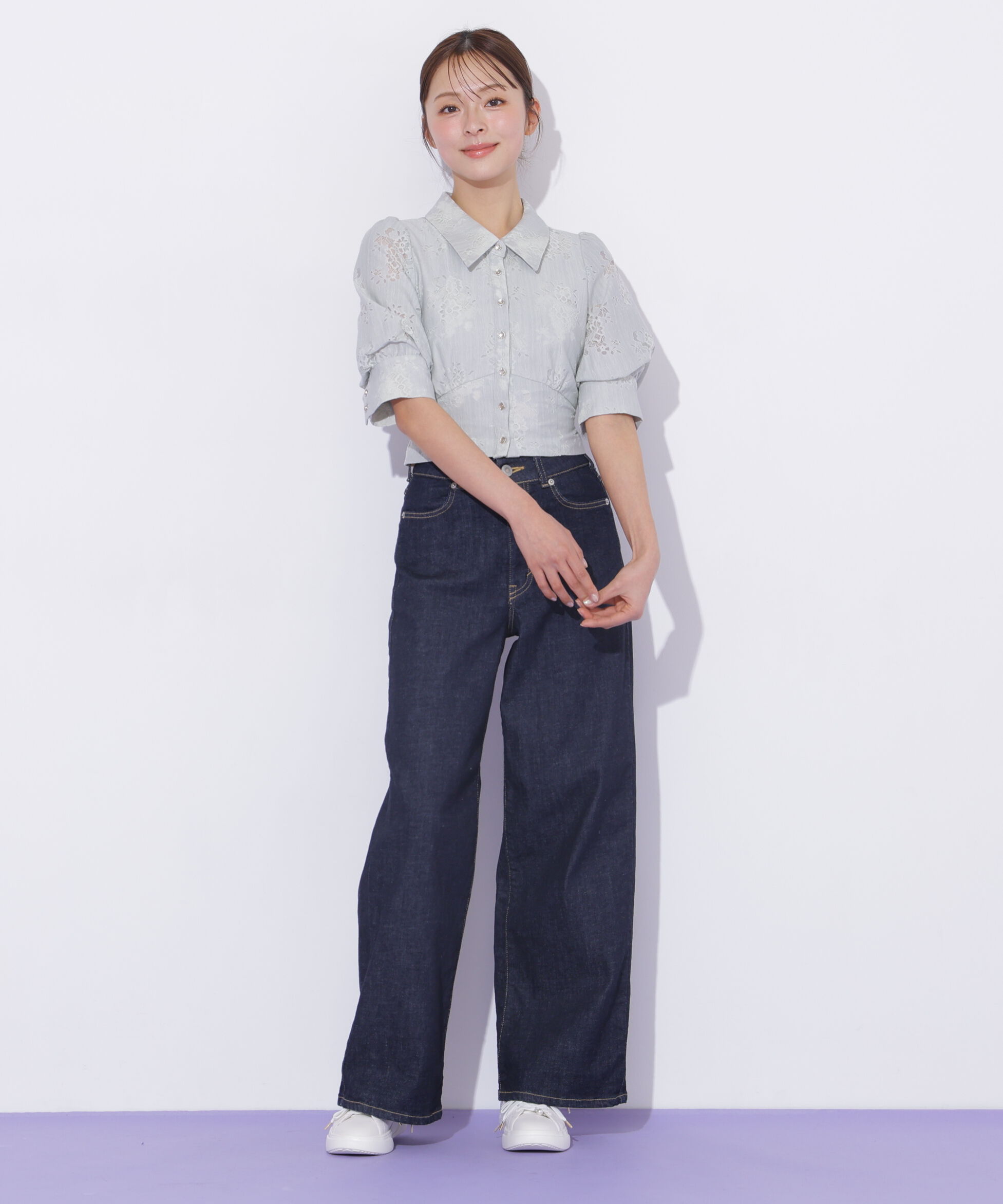  「ウエストビスチェデザインブラウス」|シャツ・ブラウス|