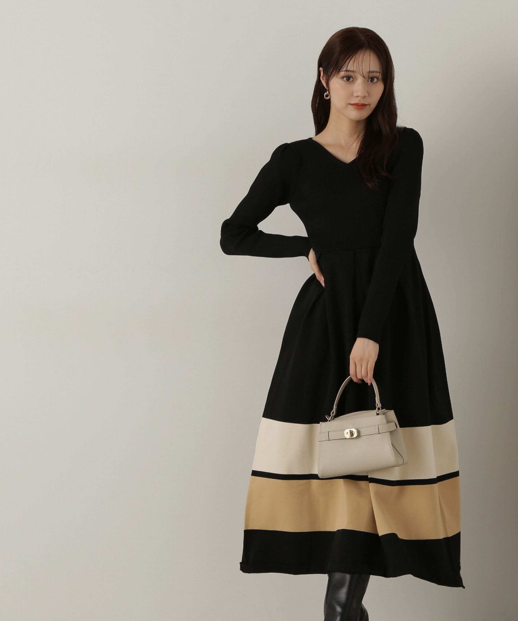 PROPORTION BODY DRESSING「バックリボンニットワンピース」|ワンピース|