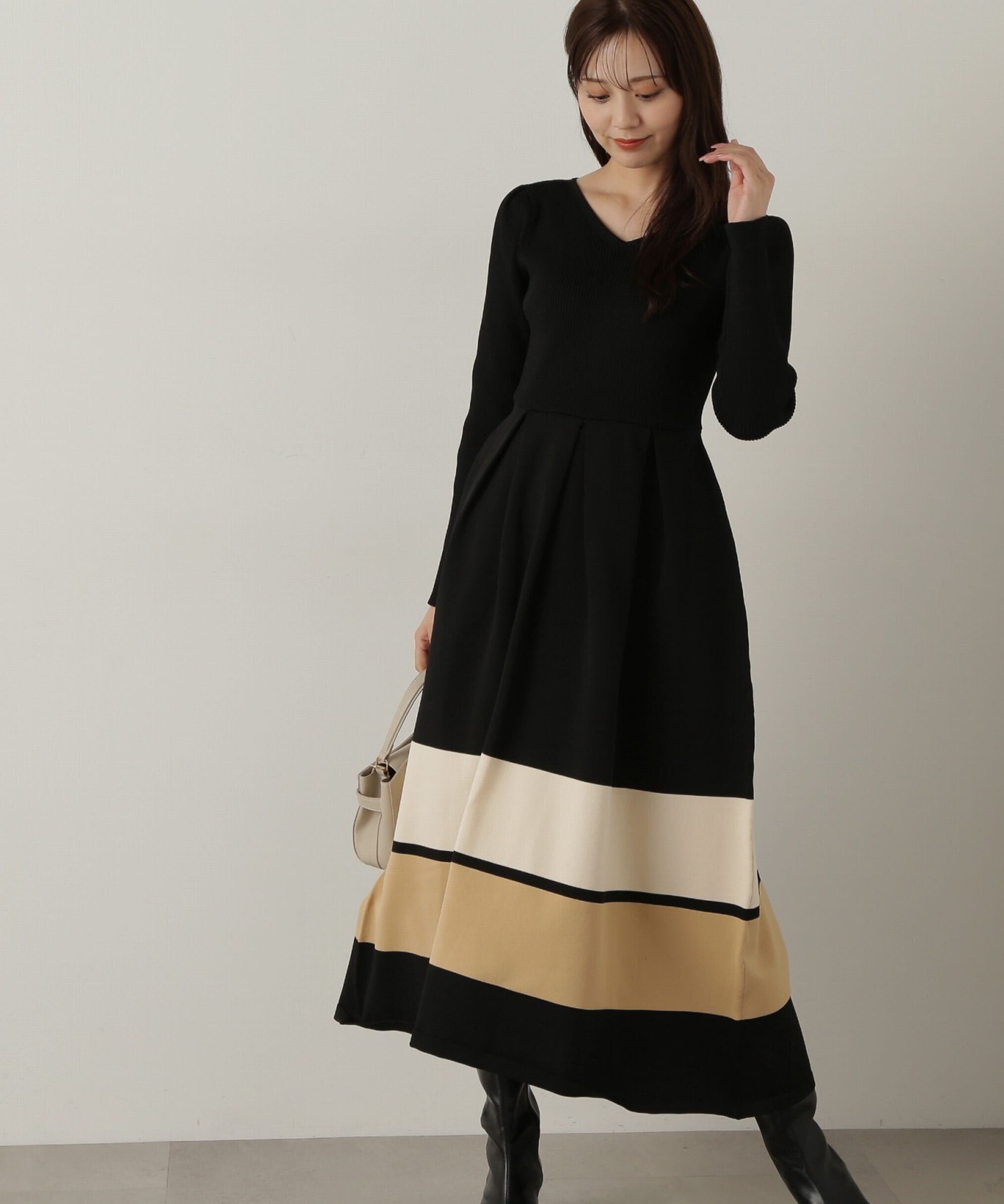 PROPORTION BODY DRESSING「バックリボンニットワンピース」|ワンピース|