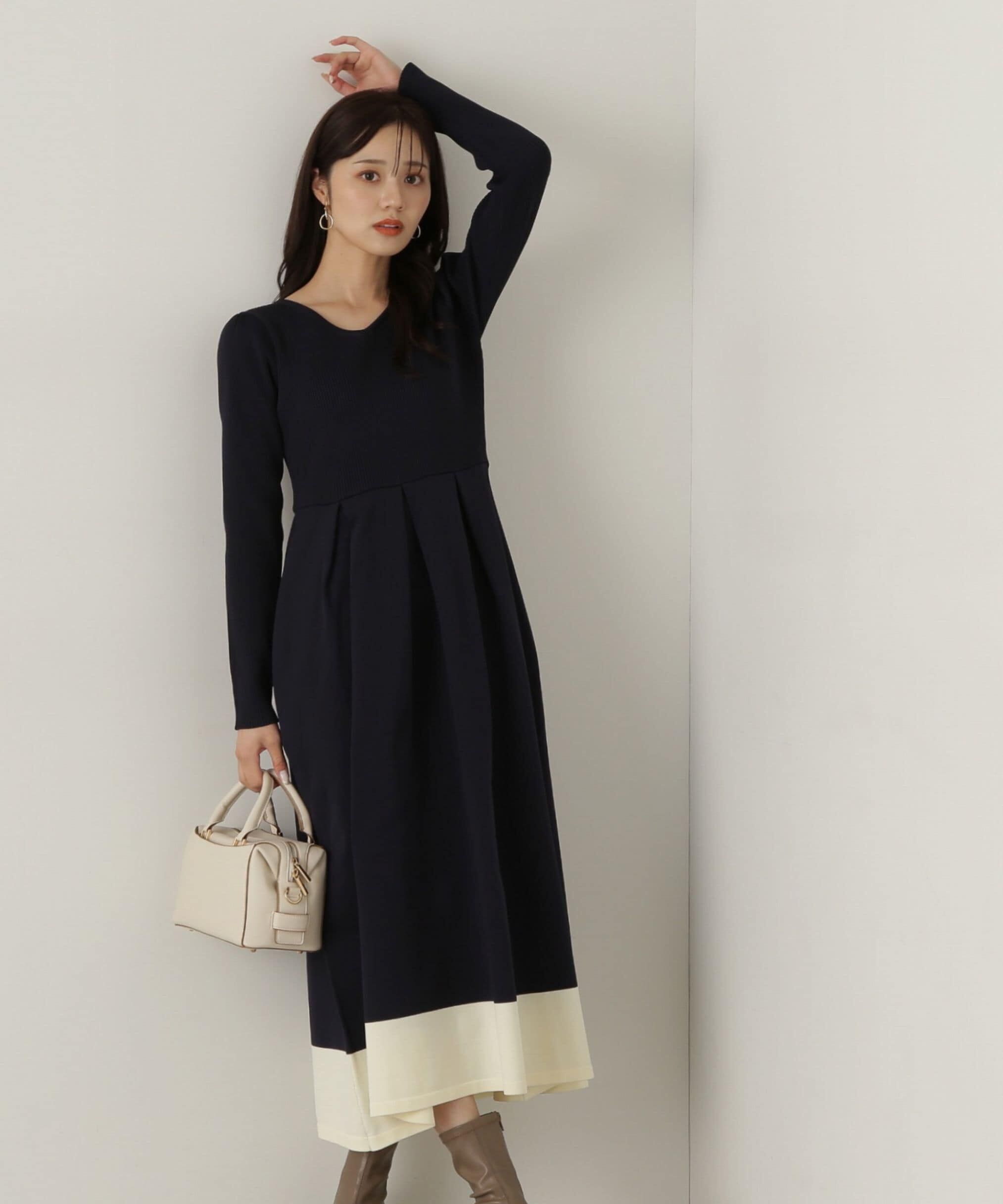 PROPORTION BODY DRESSING「バックリボンニットワンピース」|ワンピース|