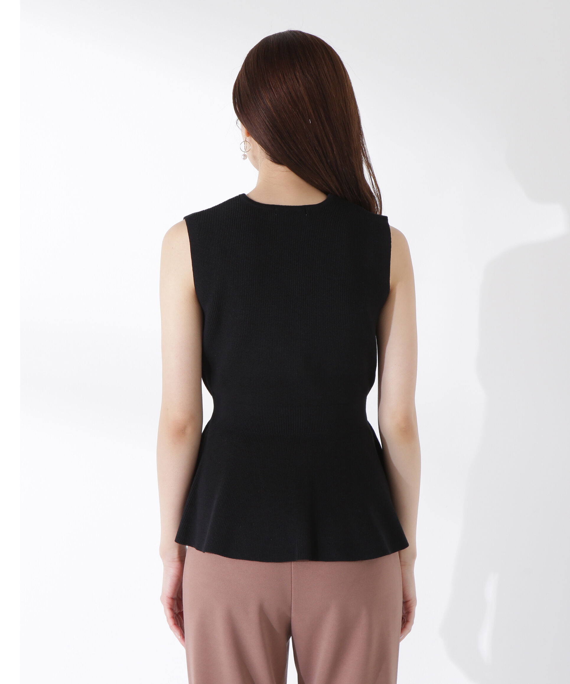 PROPORTION BODY DRESSING「畦ペプラムプルオーバー」|ニット・セーター|