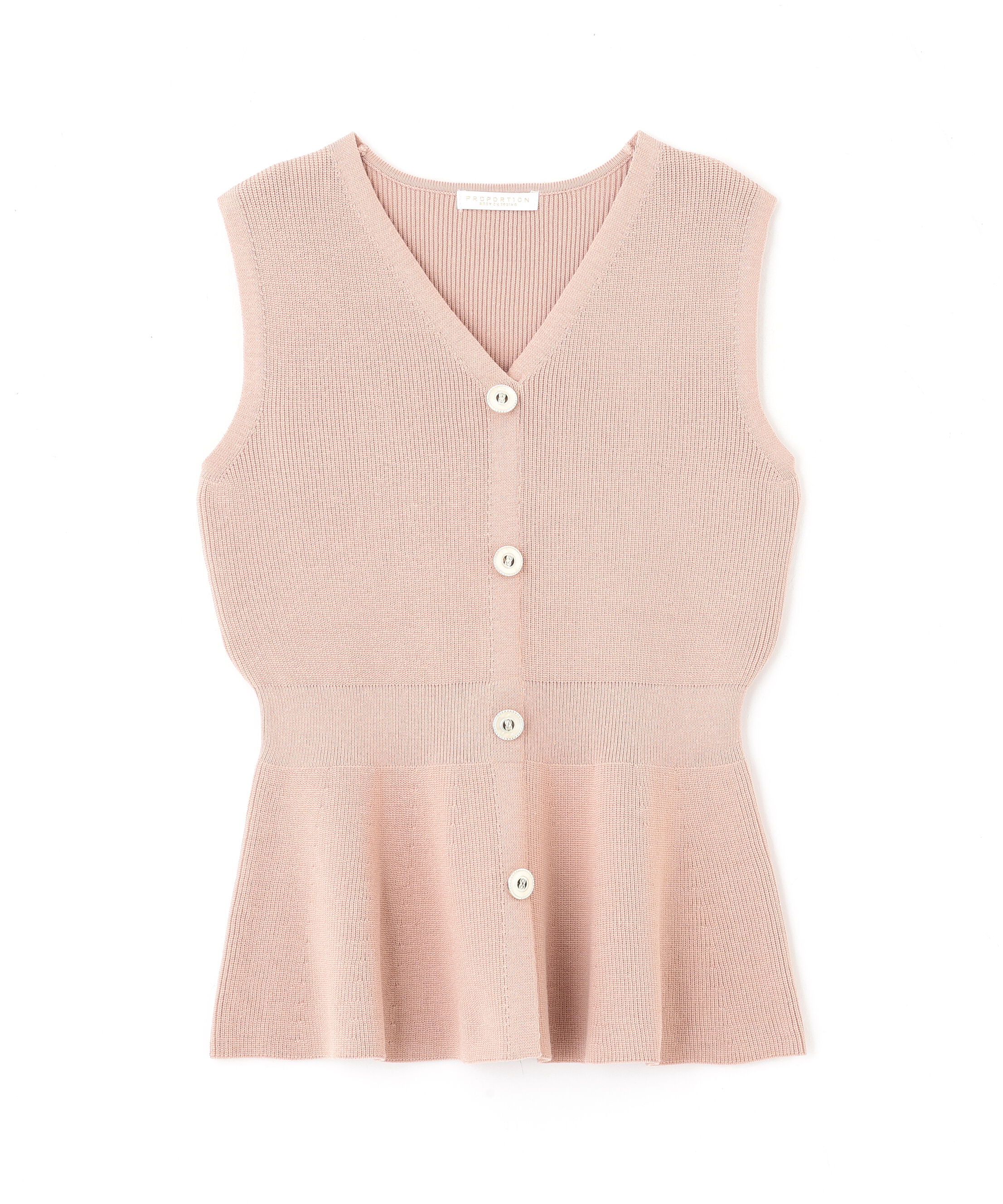 PROPORTION BODY DRESSING「畦ペプラムプルオーバー」|ニット・セーター|