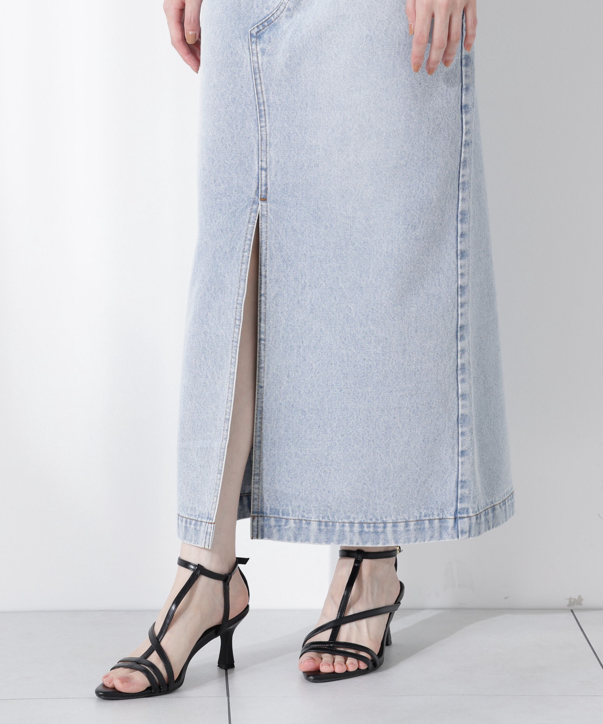 PROPORTION BODY DRESSING「デニムナロースカート」|スカート|