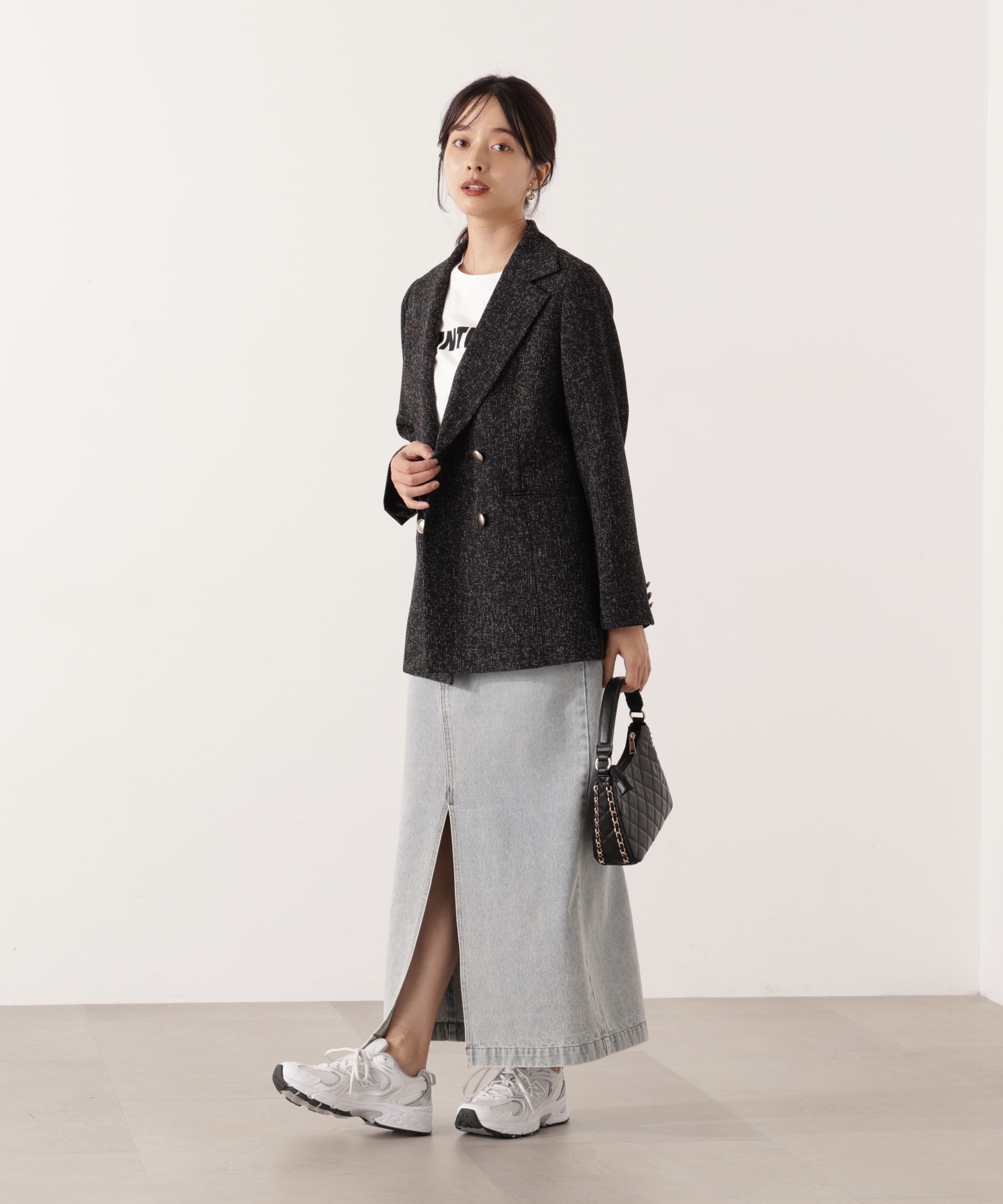 PROPORTION BODY DRESSING「デニムナロースカート」|スカート|