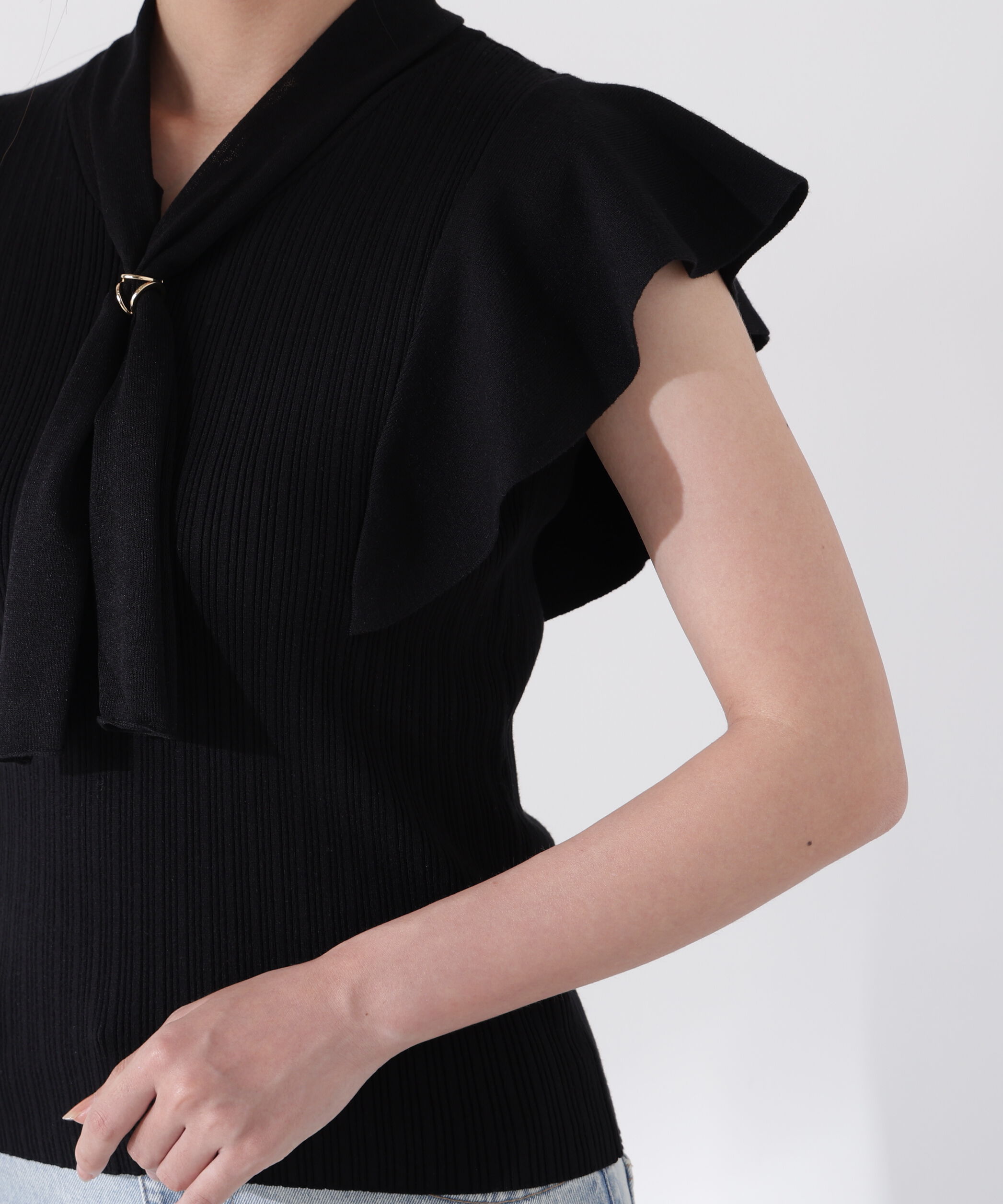 PROPORTION BODY DRESSING「2wayタイ付きニット」|ニット・セーター|