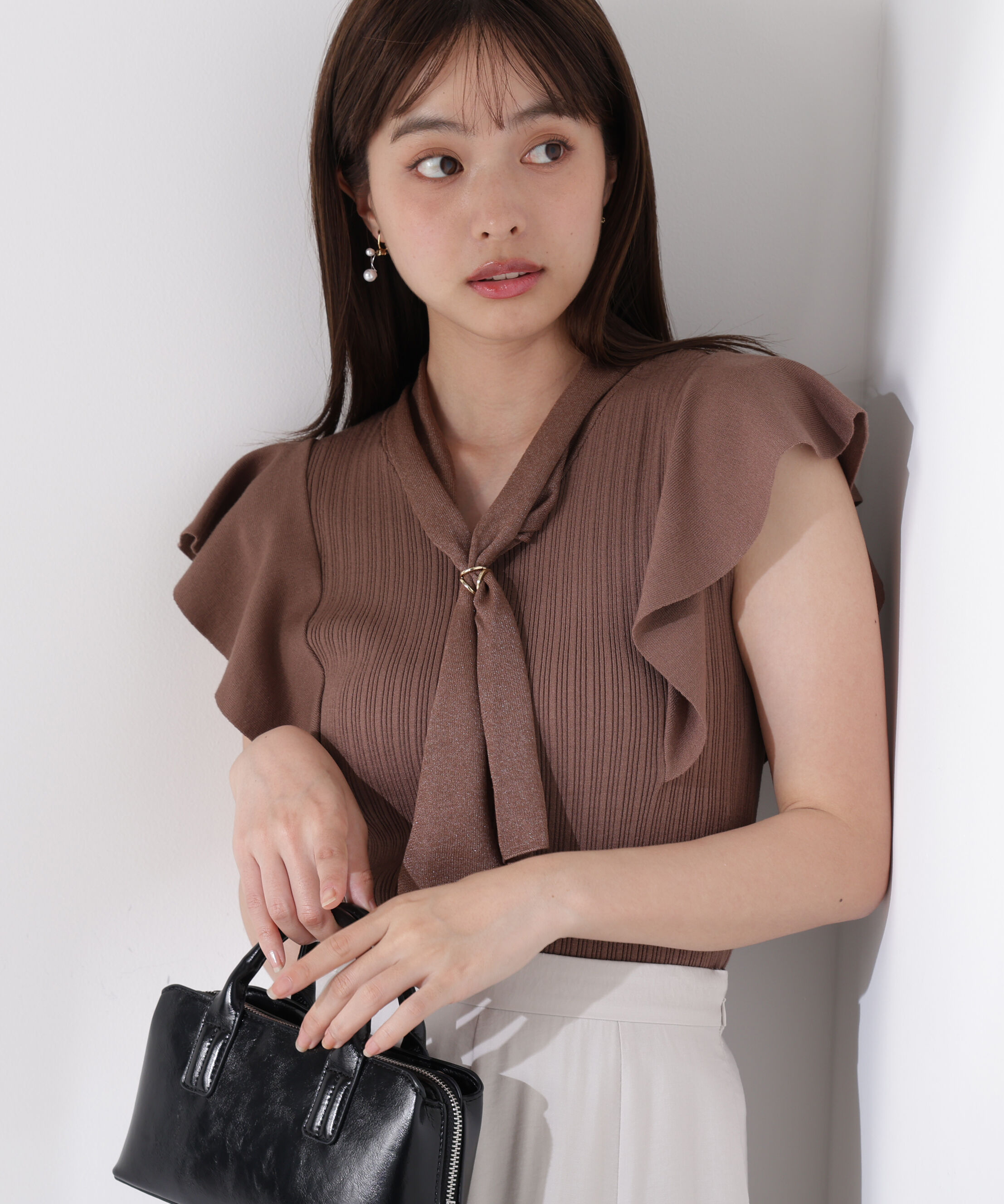 PROPORTION BODY DRESSING「2wayタイ付きニット」|ニット・セーター|