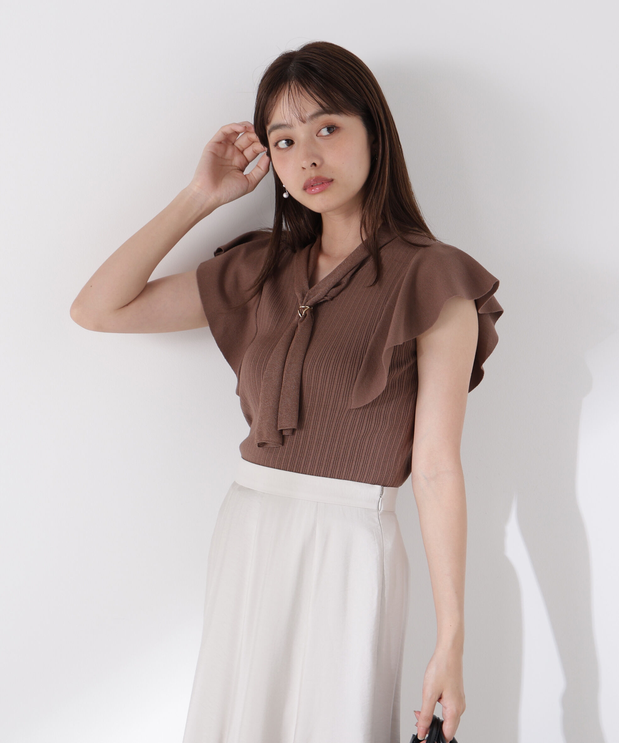 PROPORTION BODY DRESSING「2wayタイ付きニット」|ニット・セーター|