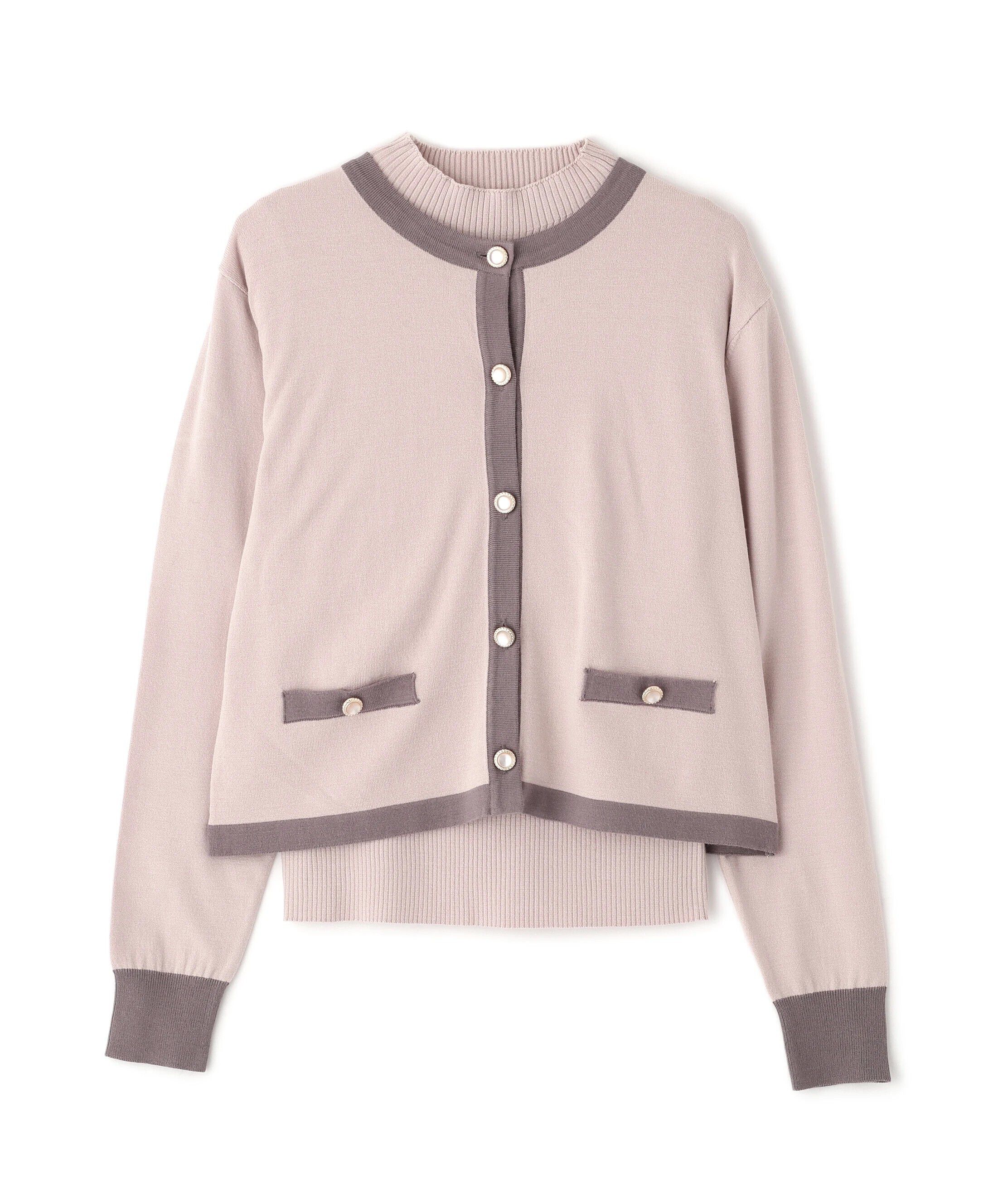 PROPORTION BODY DRESSING「＜ハンドウォッシャブル＞ニュアンス釦ニットアンサンブル 25AW」|ニット・セーター|