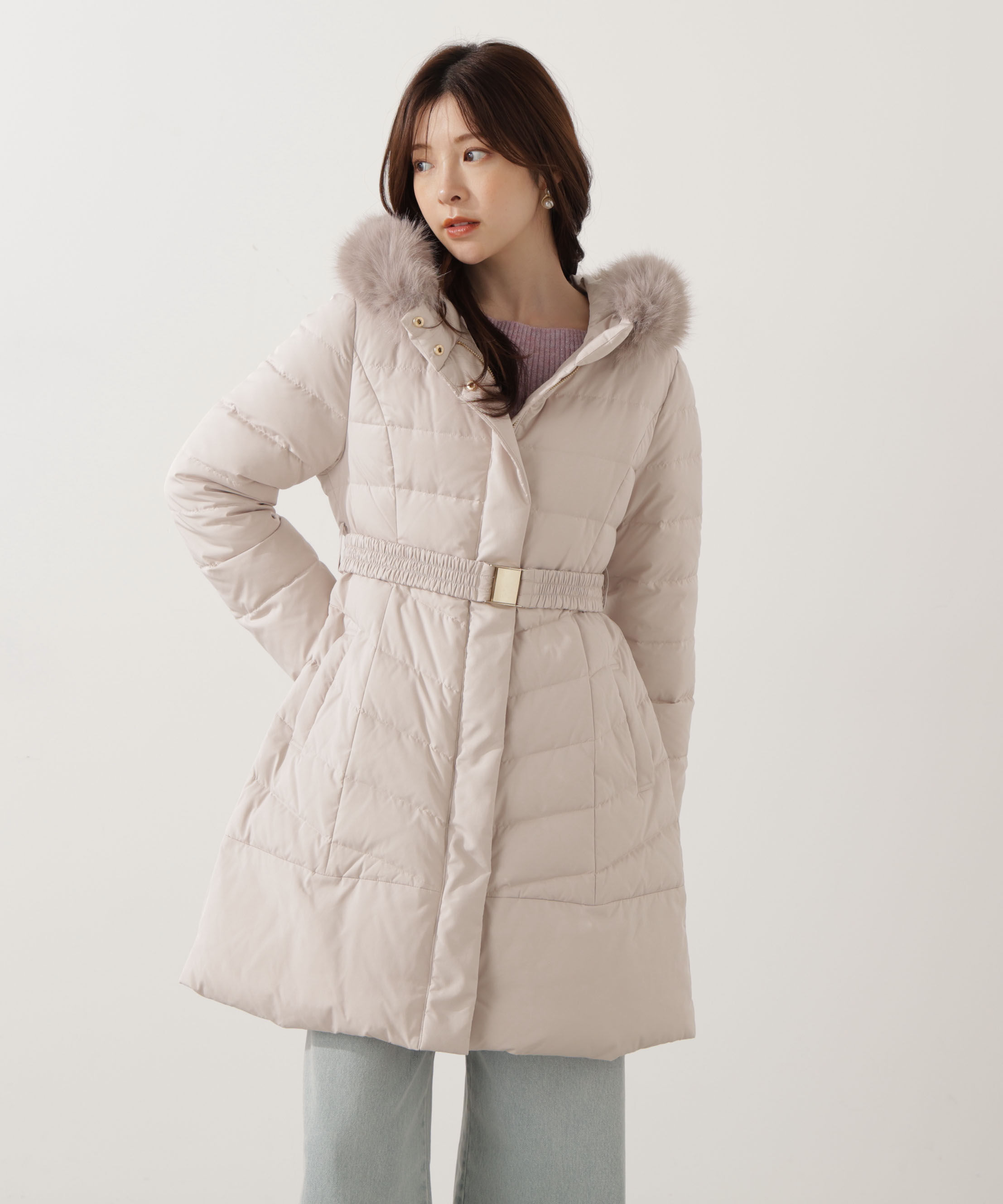 PROPORTION BODY DRESSING「ベルト付ダウン 25AW」|その他|