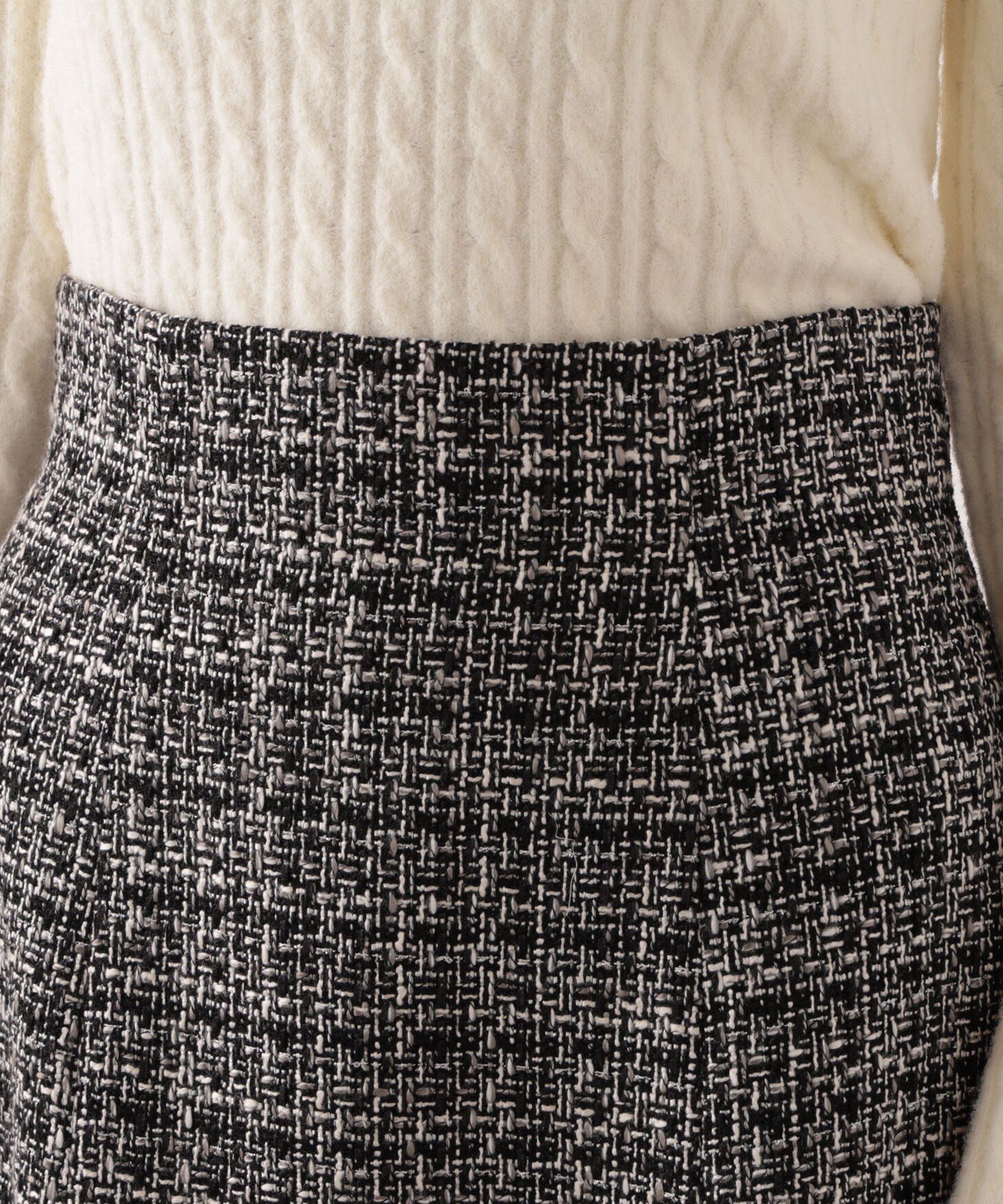 PROPORTION BODY DRESSING「ミックスツイードフレアスカート 25AW」|スカート|