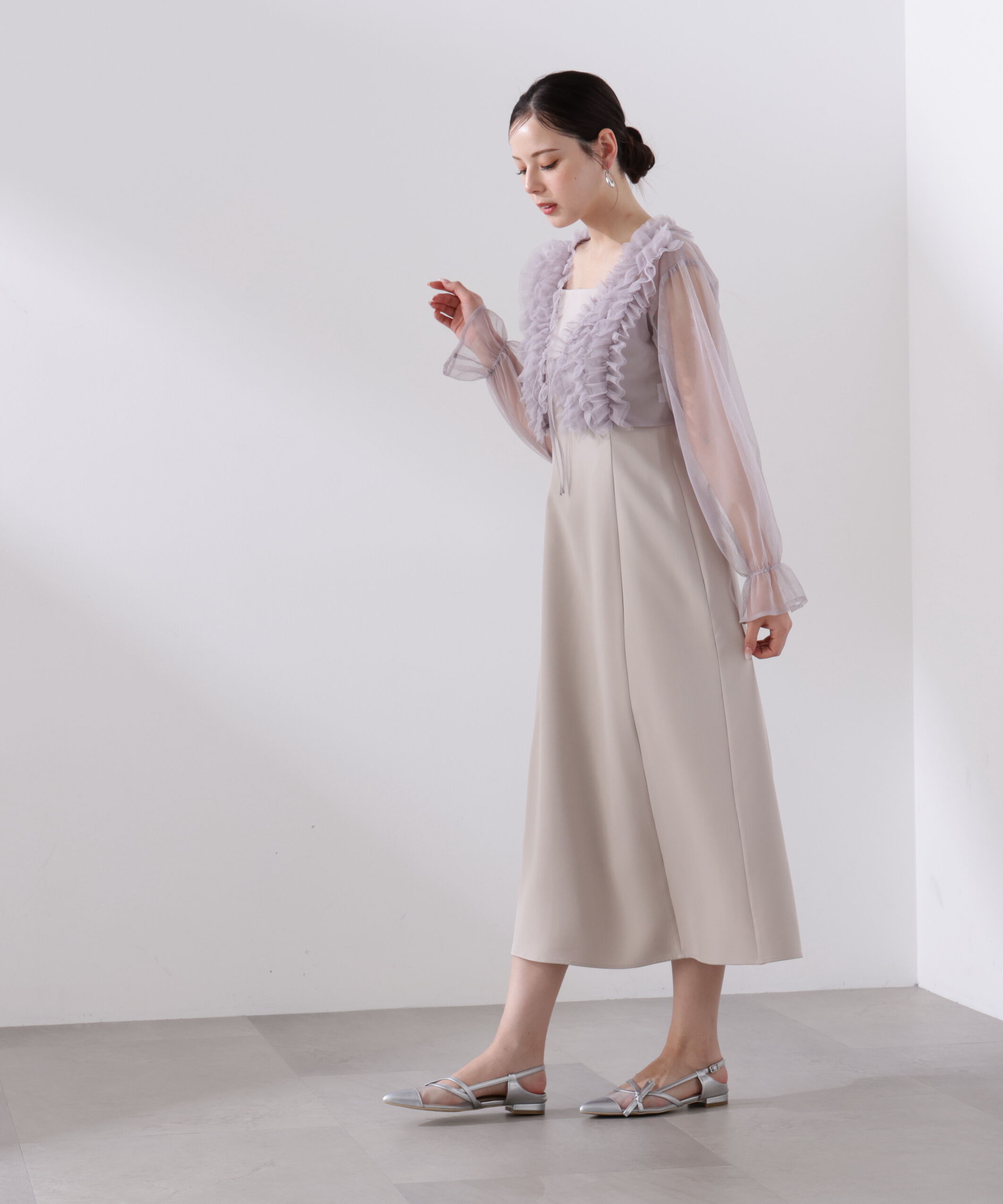 PROPORTION BODY DRESSING「＜L＞ラッフルボレロセットアップ　26SS」|ワンピース|