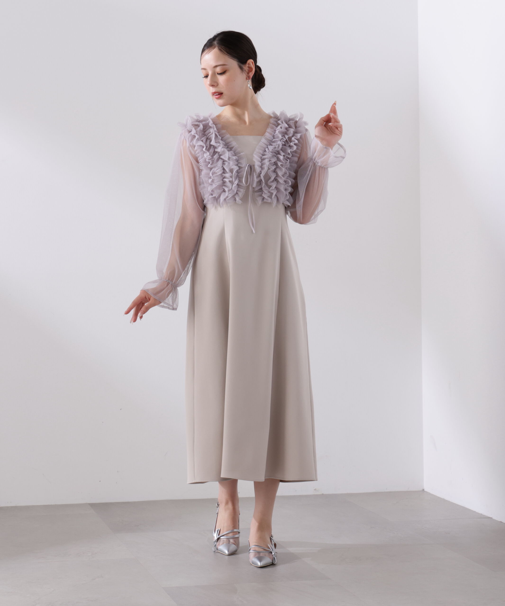 PROPORTION BODY DRESSING「＜L＞ラッフルボレロセットアップ　26SS」|ワンピース|