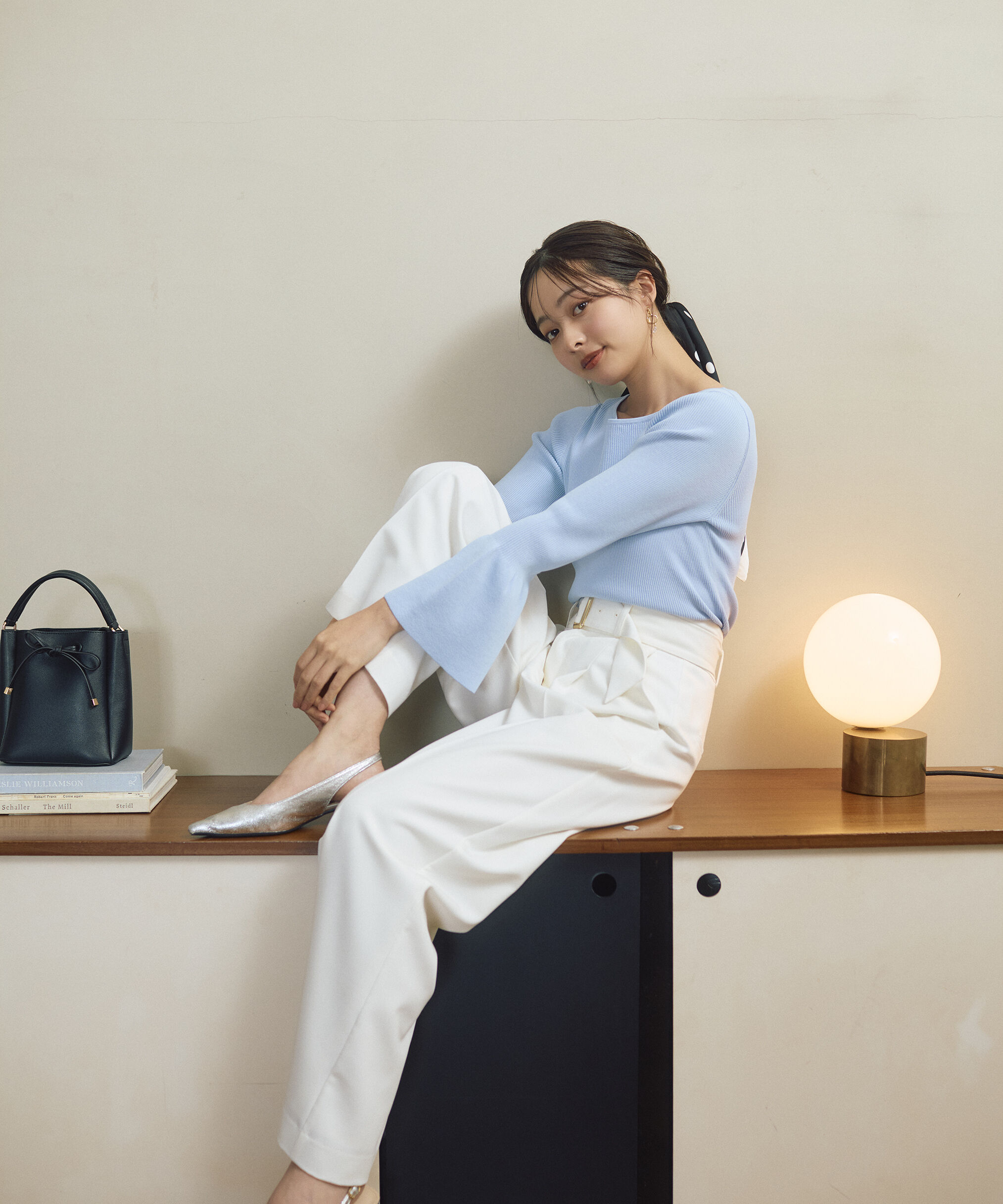 PROPORTION BODY DRESSING「＜明日香さんコラボ＞ベルト付き美脚ワイドパンツ 26SS」|その他|