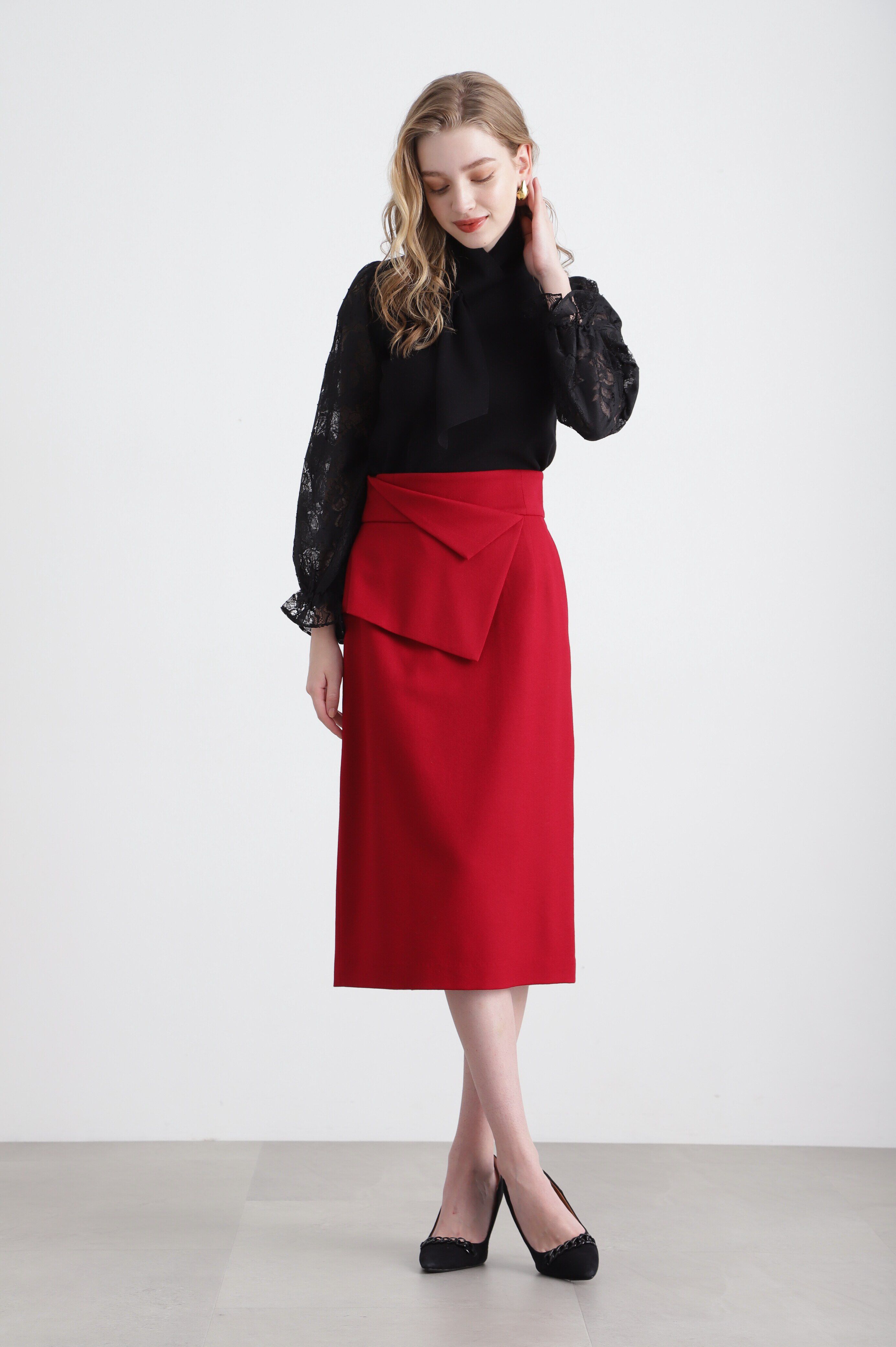  「◆レースコンビニットプルオーバー」|ニット・セーター|