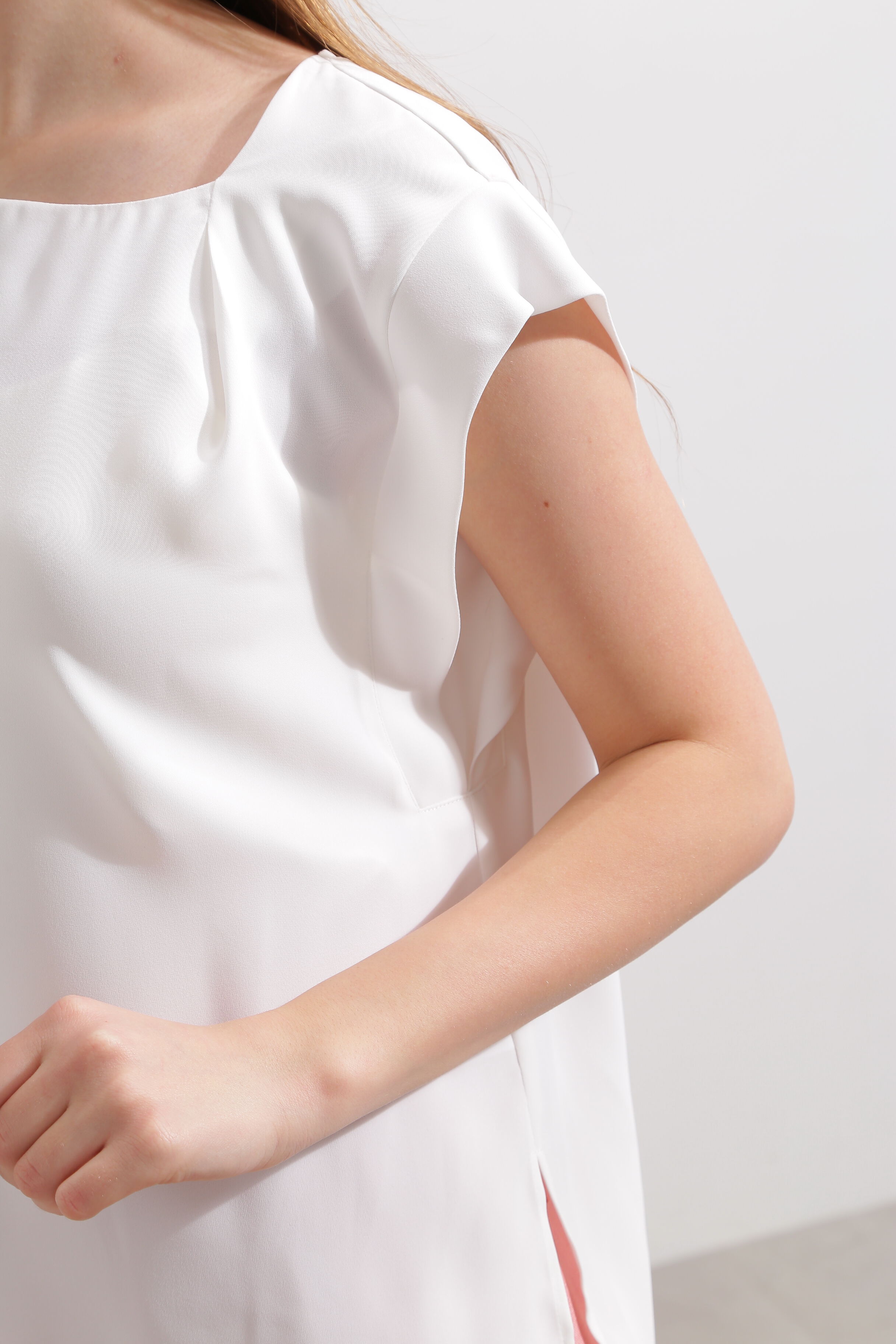  「◆カフスフレンチスリーブブラウス」|シャツ・ブラウス|