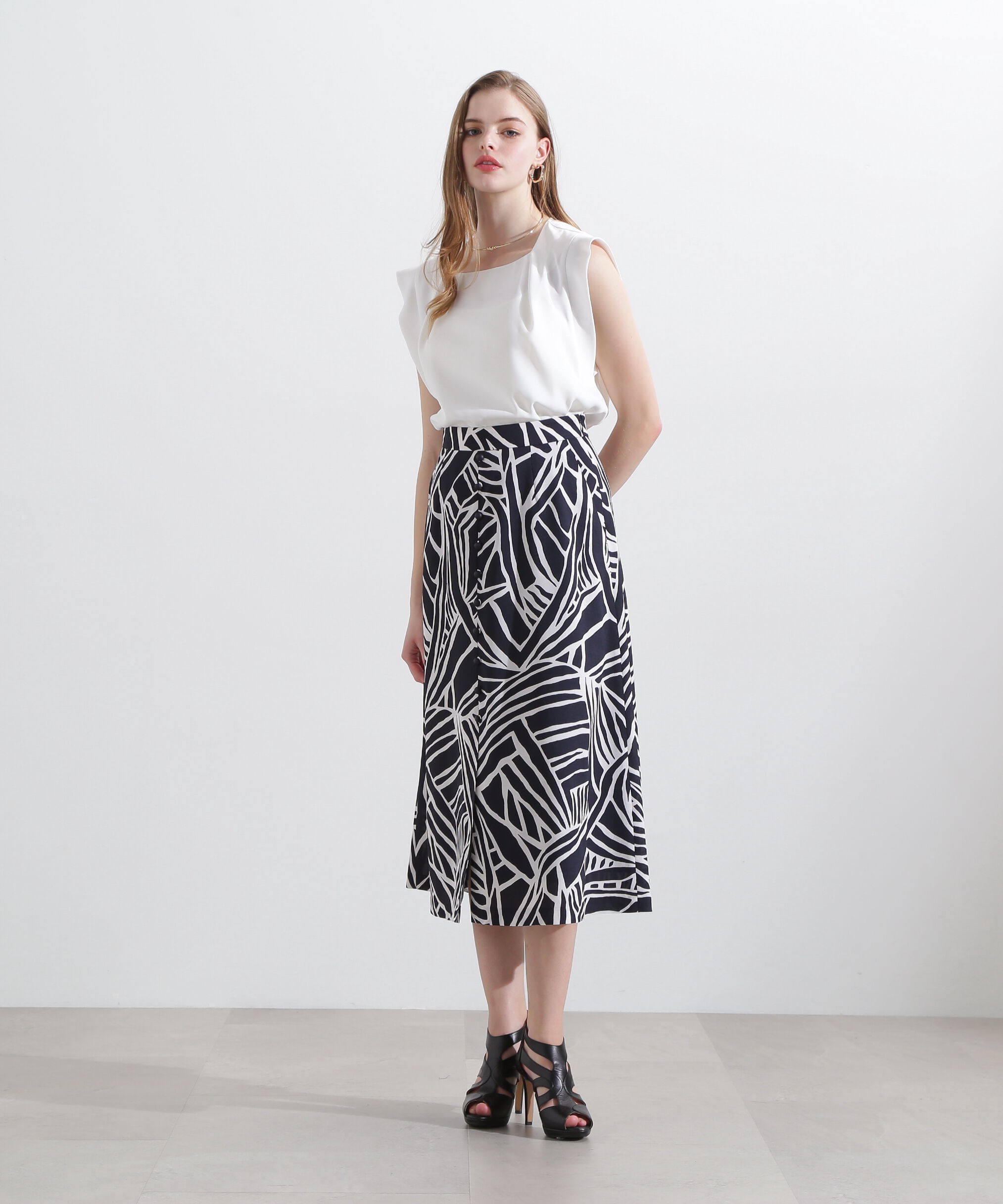  「◆カフスフレンチスリーブブラウス」|シャツ・ブラウス|