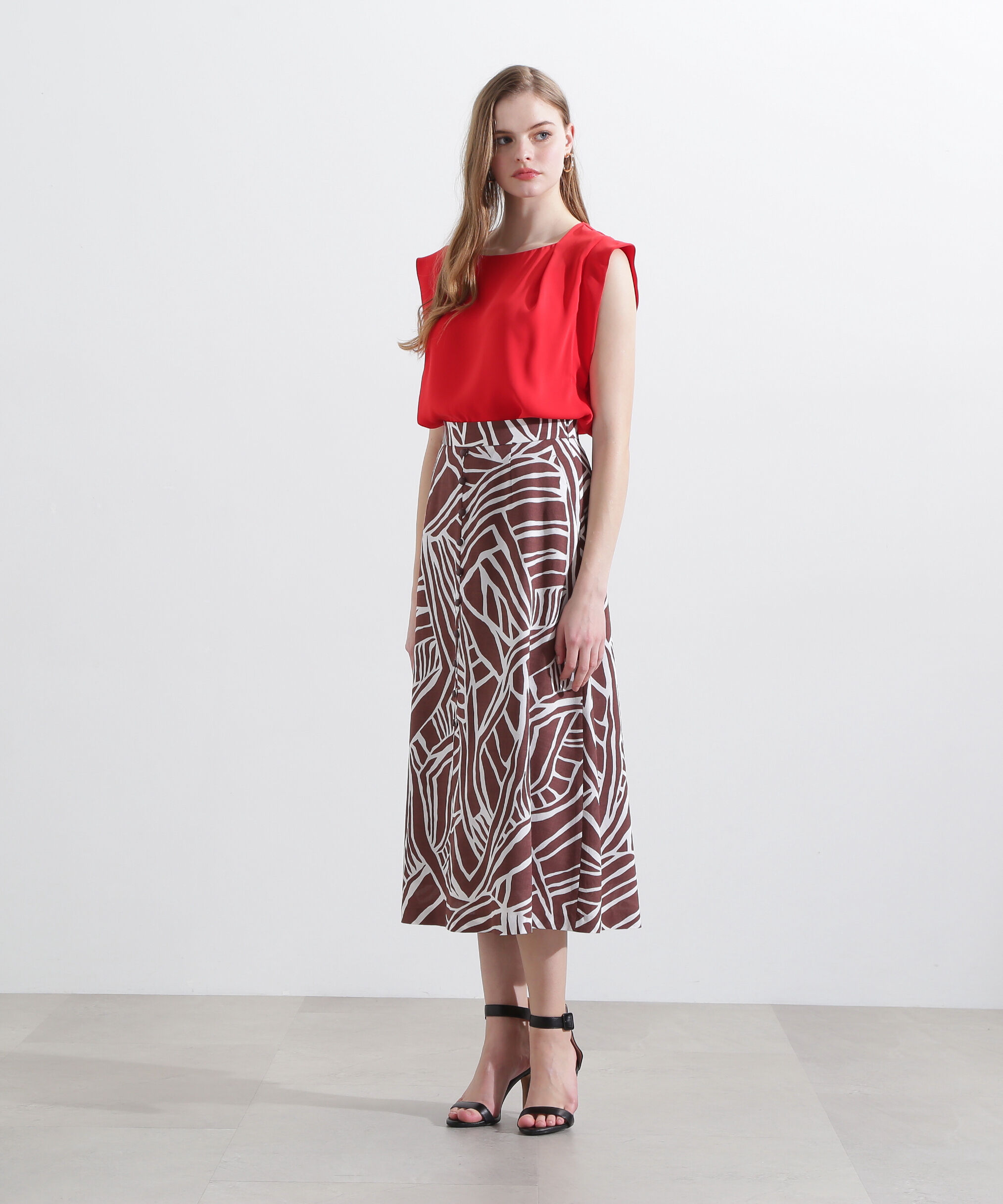  「◆カフスフレンチスリーブブラウス」|シャツ・ブラウス|