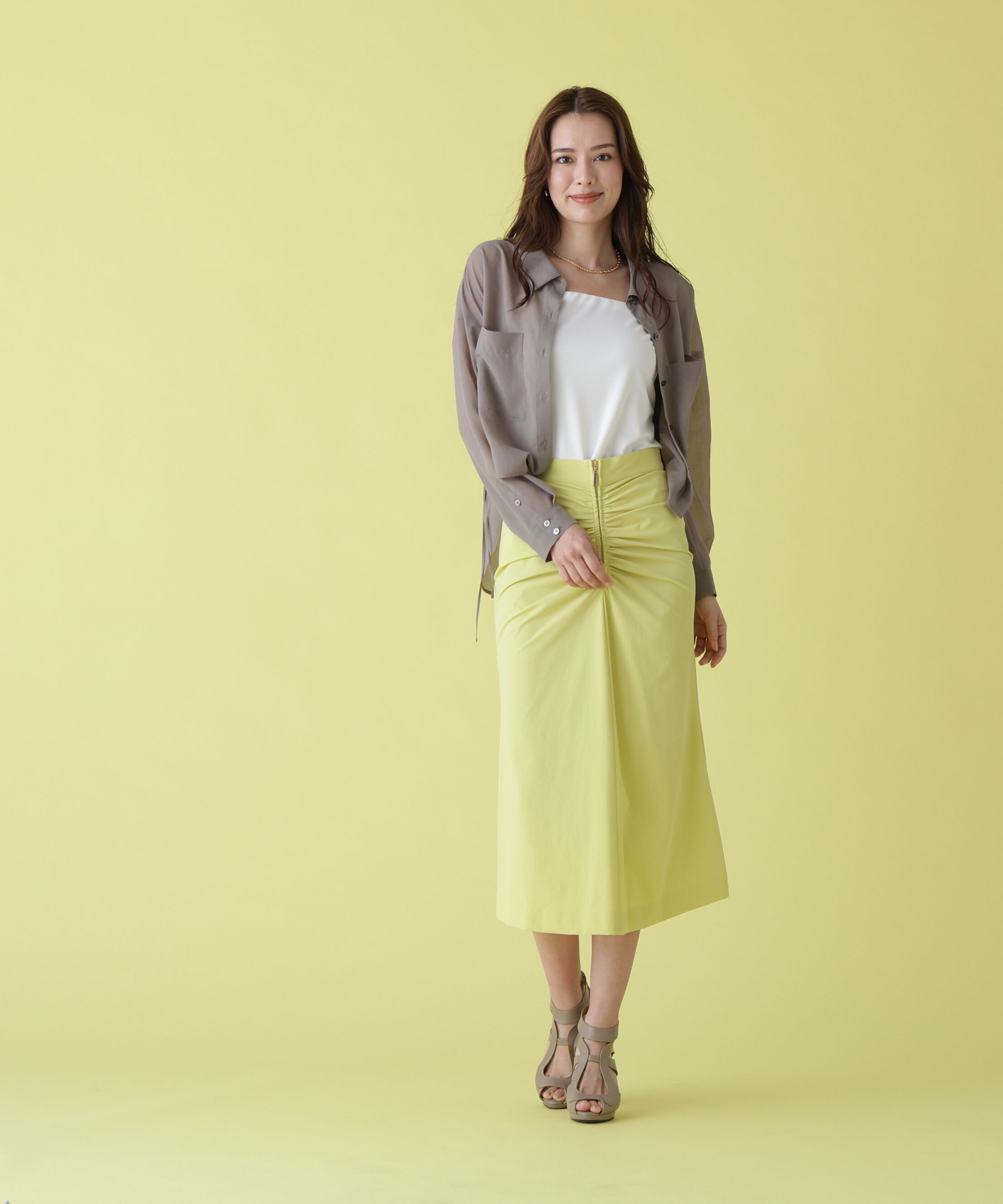  「ジップキャザースカート」|スカート|