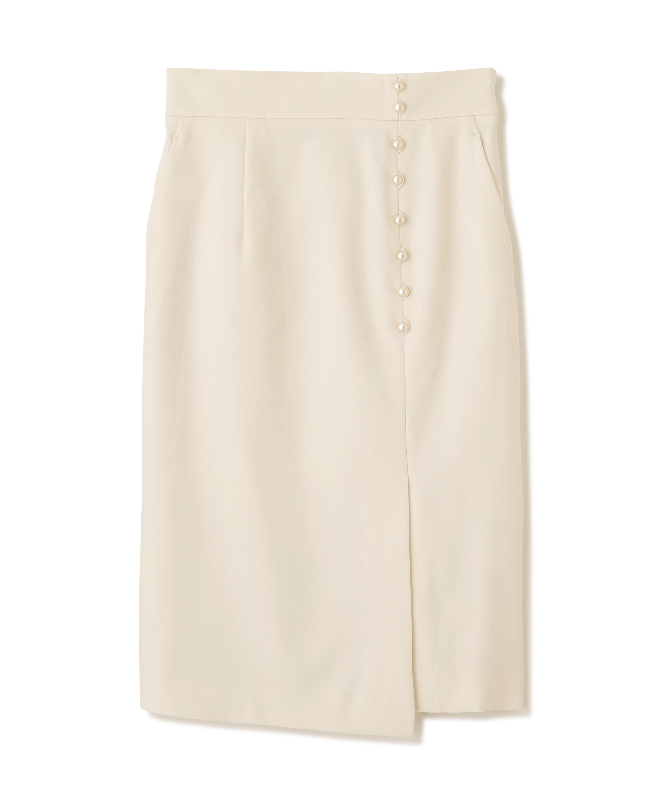  「シルバーボタンスカート」|スカート|