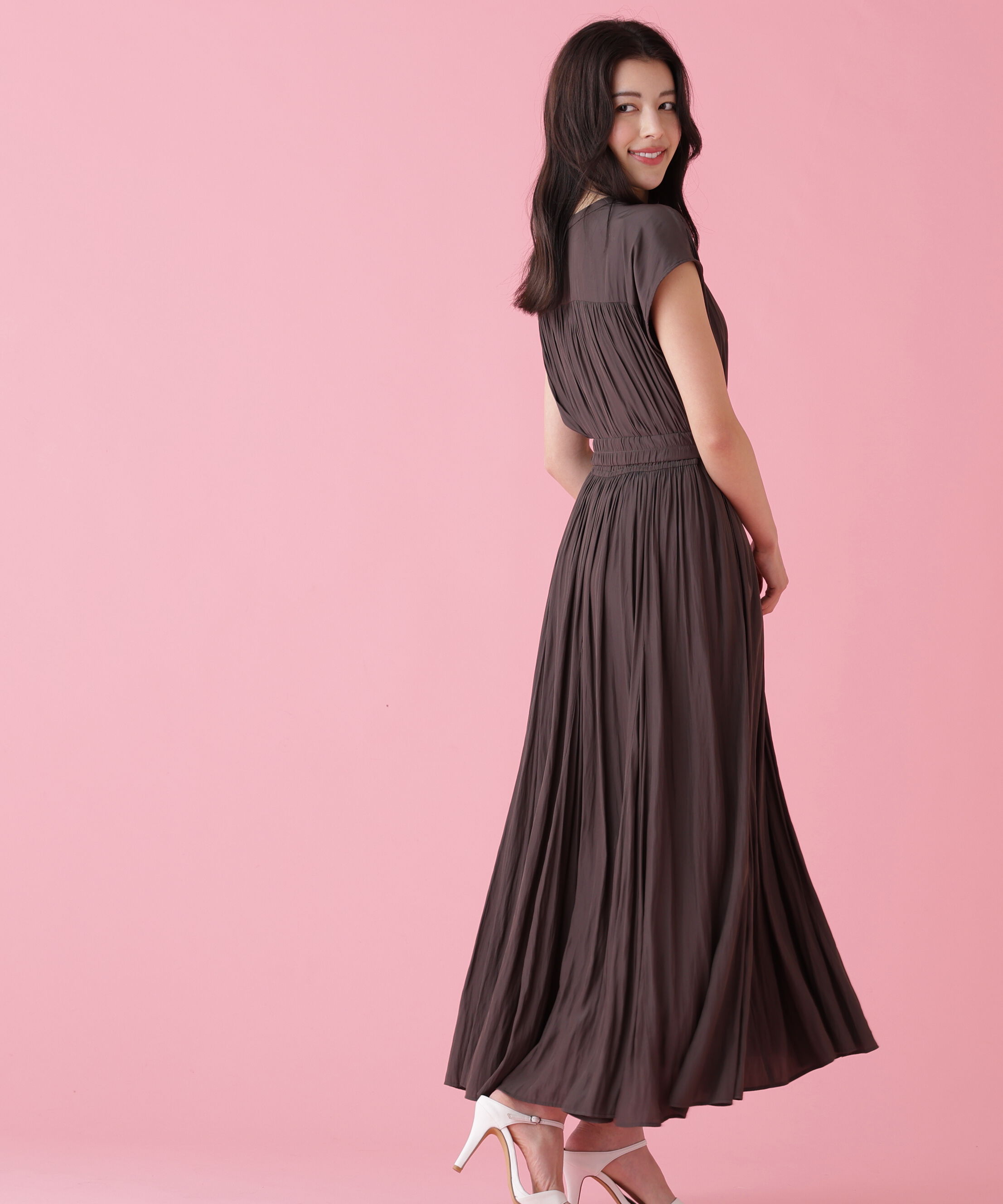  「カッセンロングフレアワンピース」|ワンピース|