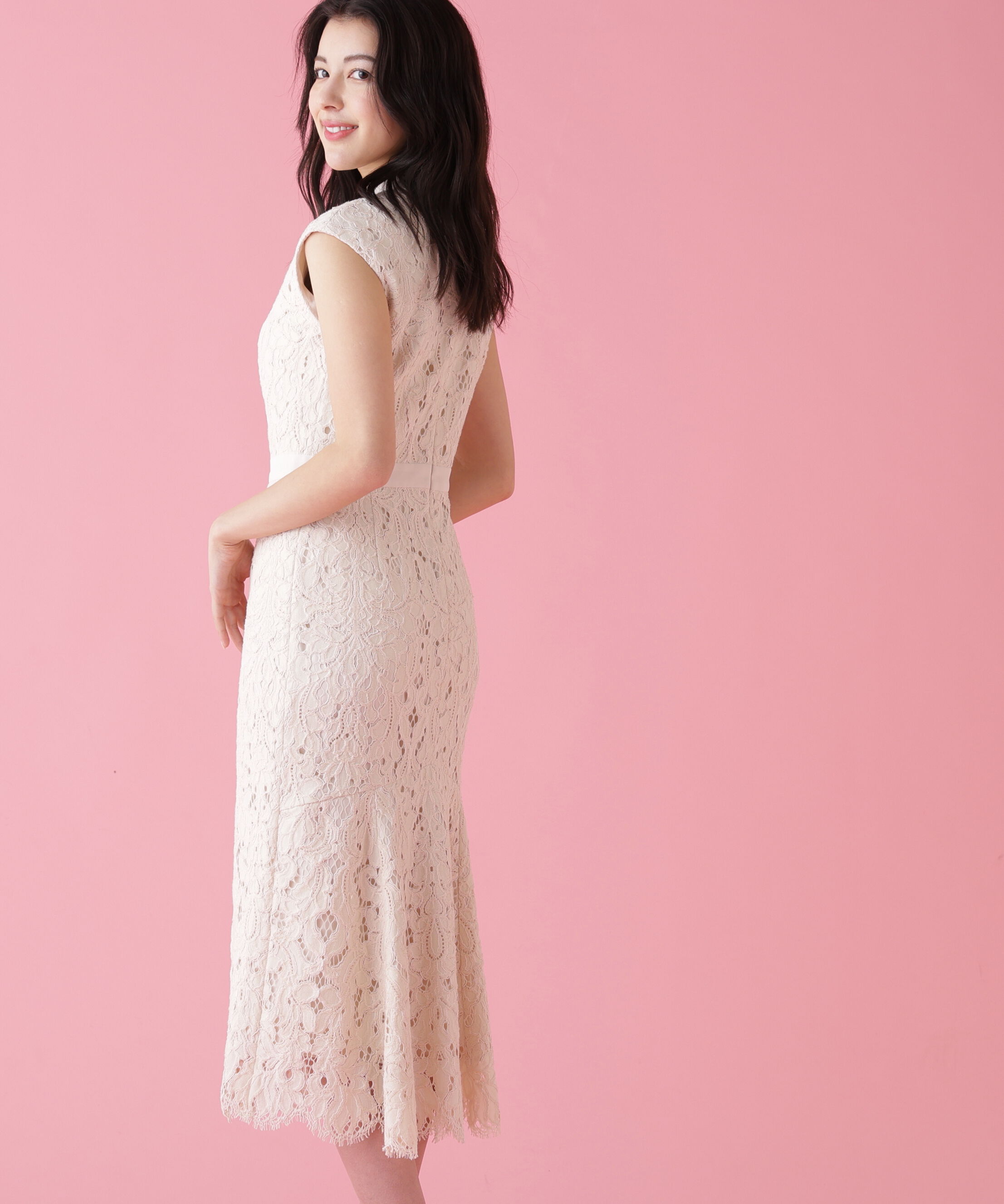  「バックマーメイドレースワンピース」|ワンピース|