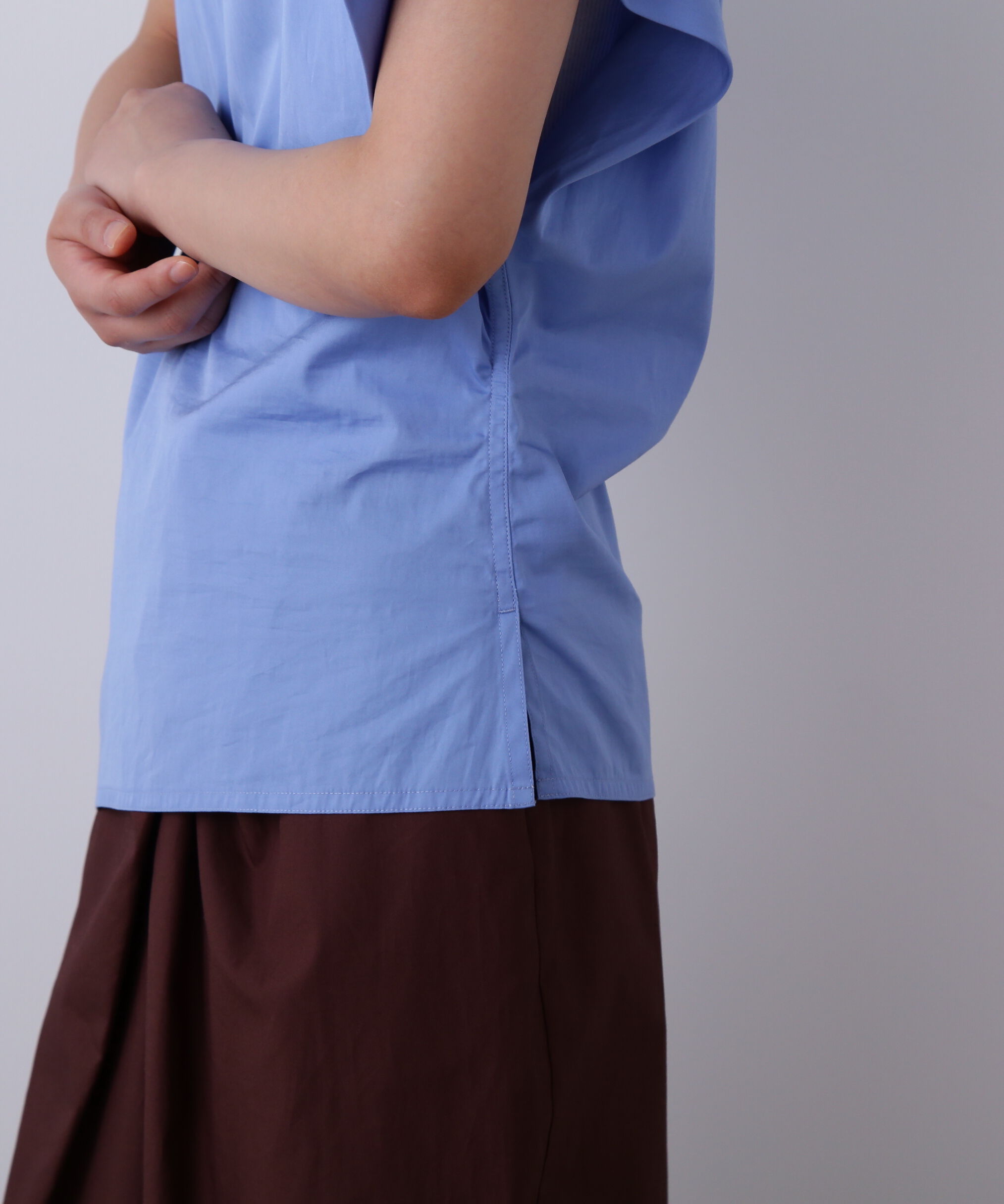 YLEVE 「YLEVE / FINX COTTON WEATHER ASYMMETRY PULLOVER SHIRT」|シャツ・ブラウス|