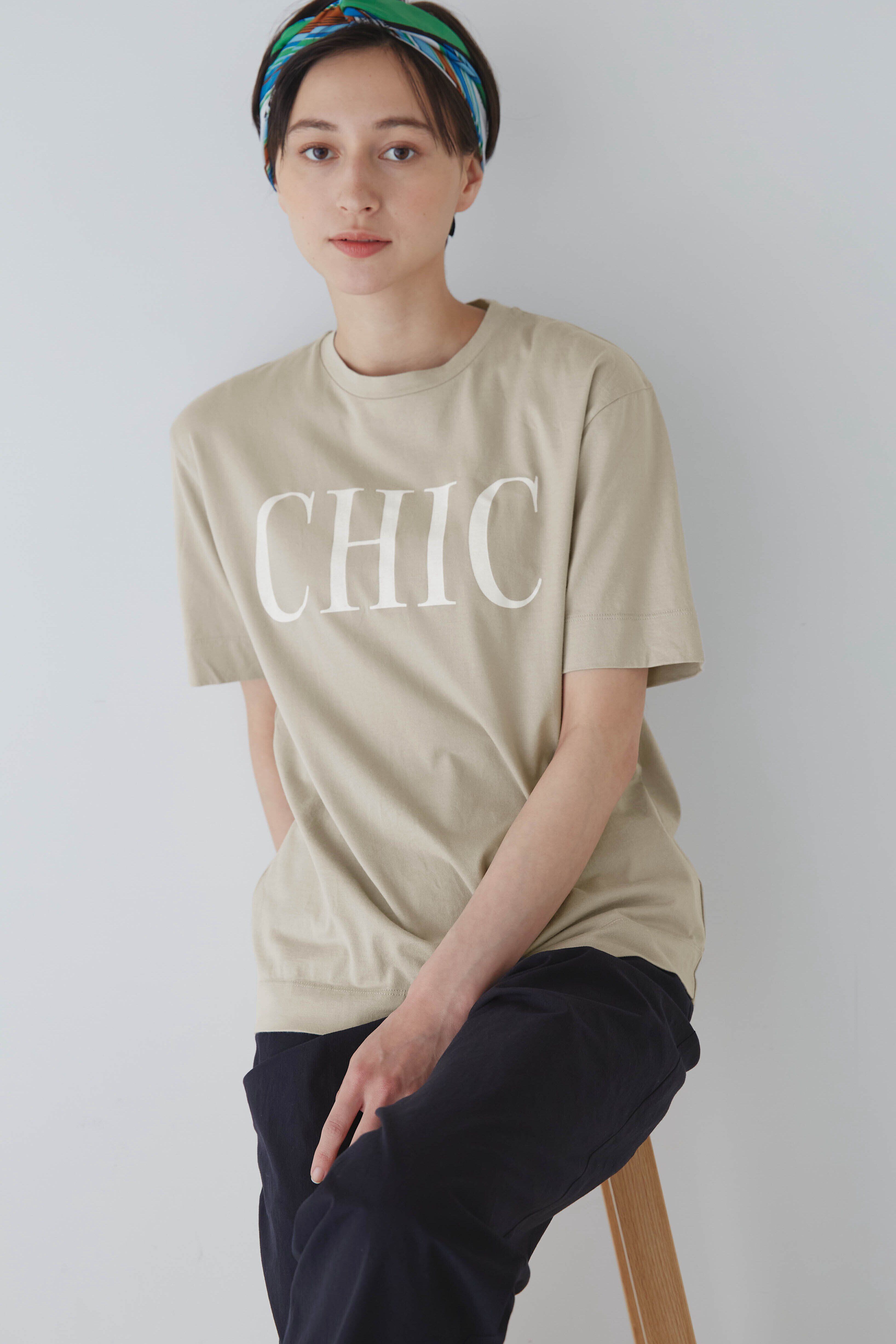  「◆ロゴＴシャツ」|Tシャツ・カットソー|グレージュ&times;  2