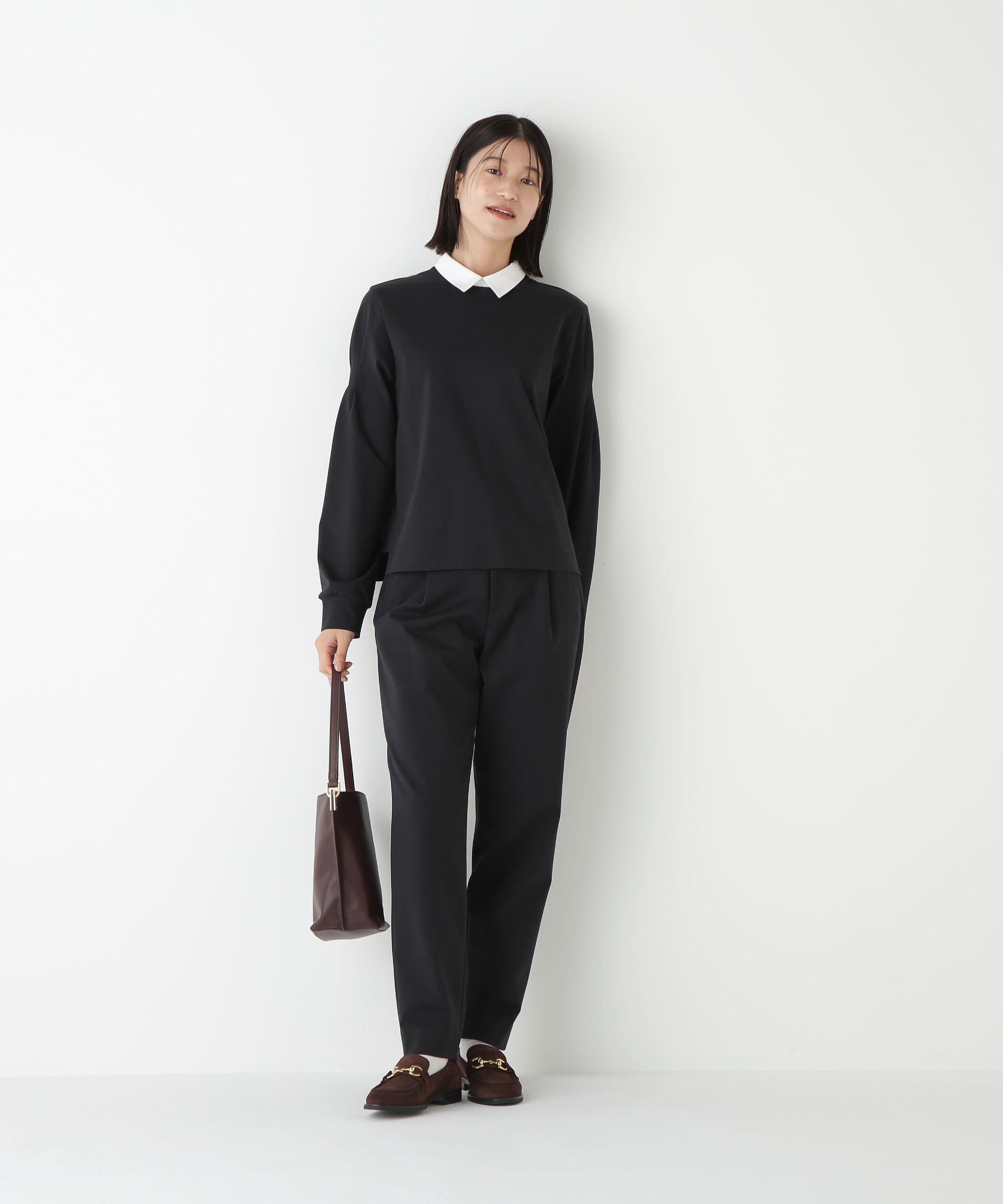  「◆ストレッチポンチワンタックテーパードパンツ」|その他|