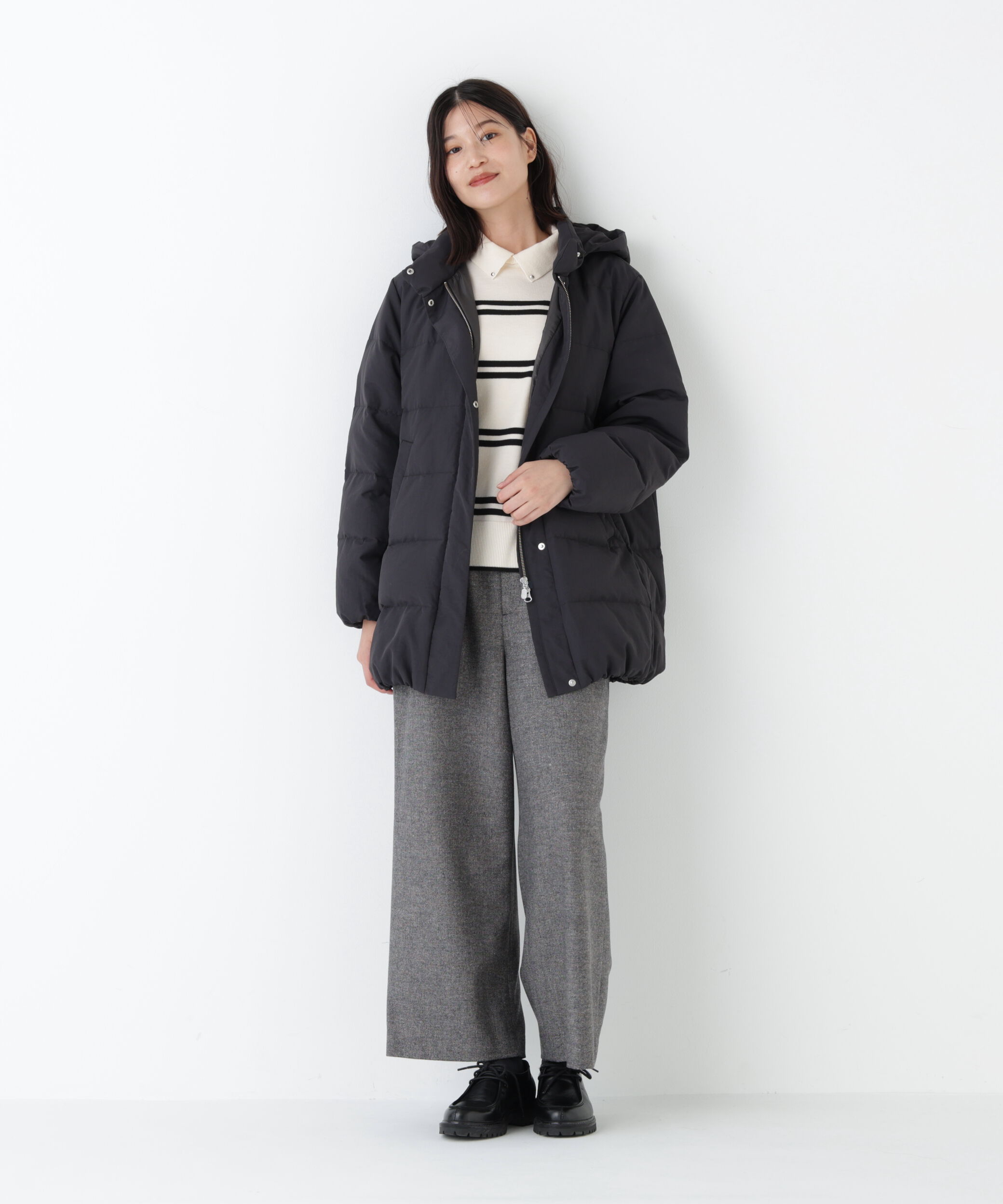  「◆フーディースタンドカラー２ｗａｙダウンコート」|その他|