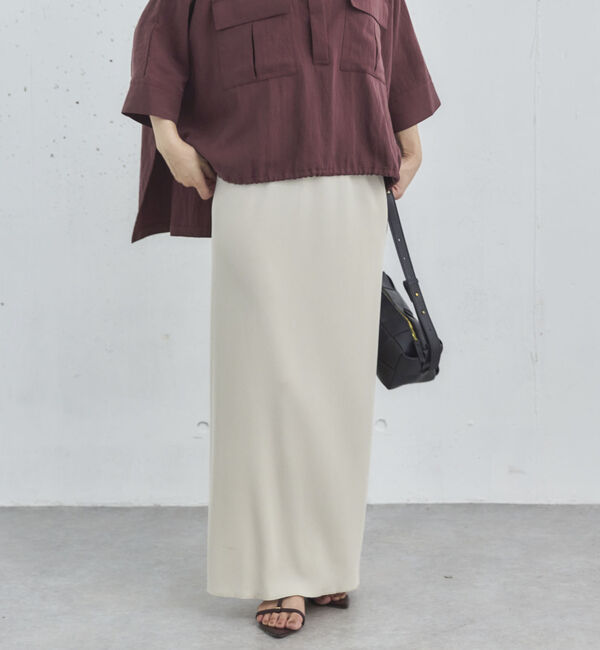 Doux archives「リブロングタイトスカート」|スカート|