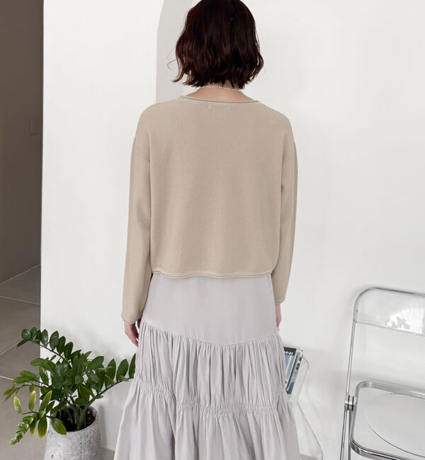 Doux archives「ニットＳＥＴティアードキャミワンピース」|ワンピース|