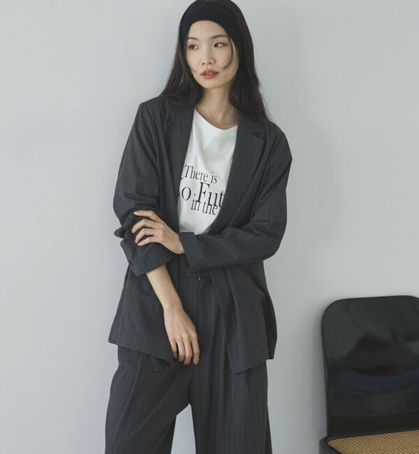 Doux archives「ストライプダブルテーラードジャケット」|テーラードジャケット|