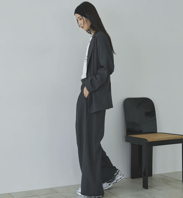 Doux archives「ストライプダブルテーラードジャケット」|テーラードジャケット|