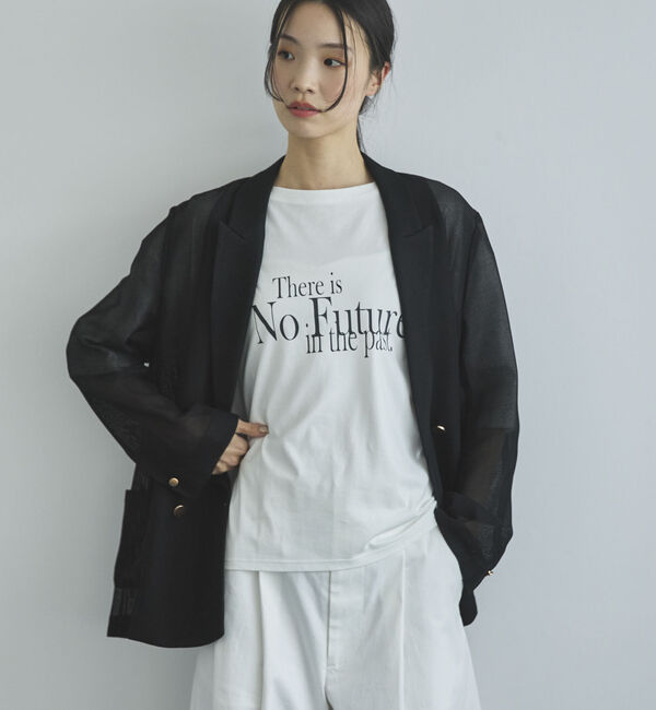 Doux archives「【ロングシーズンHIT ITEM】メッシュテーラードダブルジャケット」|テーラードジャケット|