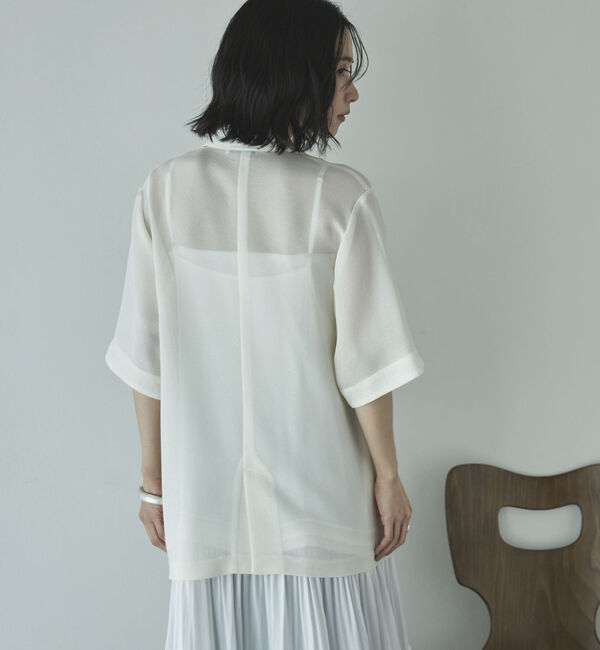 Doux archives「メッシュ半袖ジャケット」|テーラードジャケット|