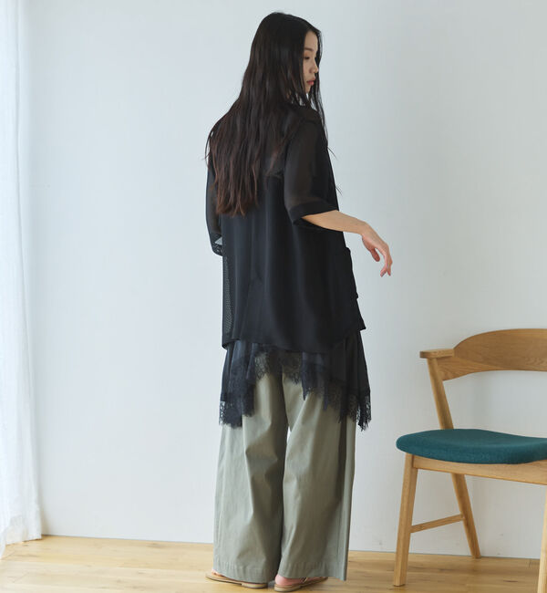 Doux archives「メッシュ半袖ジャケット」|テーラードジャケット|