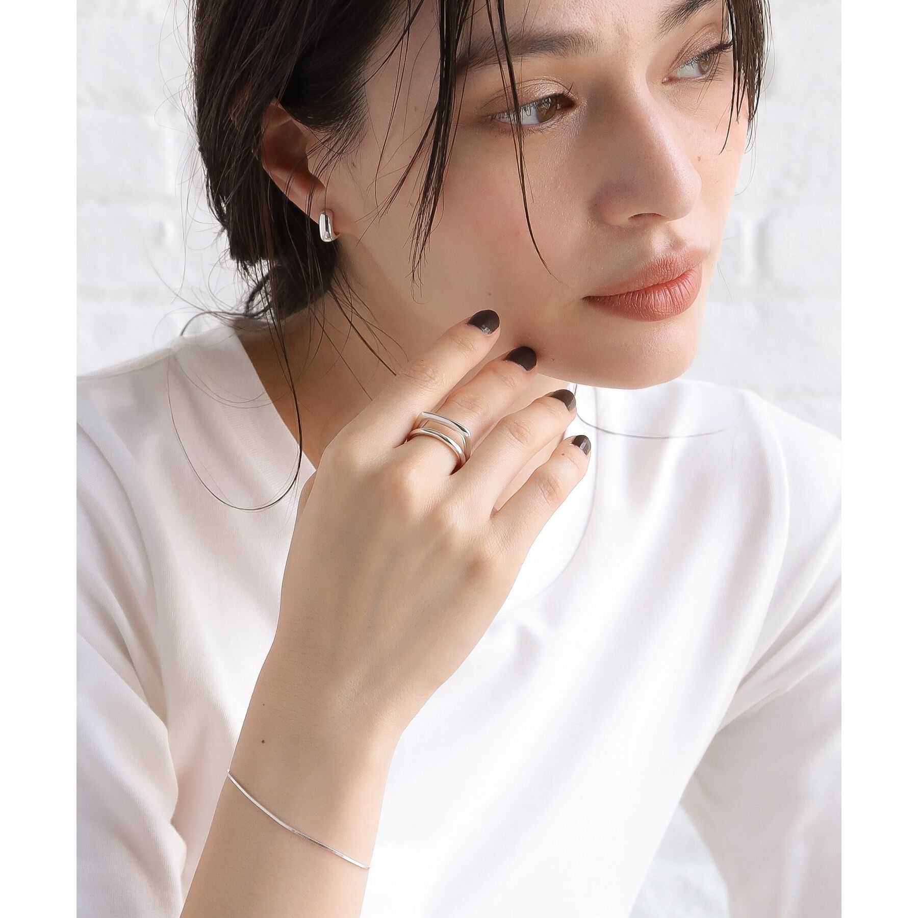 COCOSHNIK ONKITSCH「シルバー フロートリング スクエア」|リング|