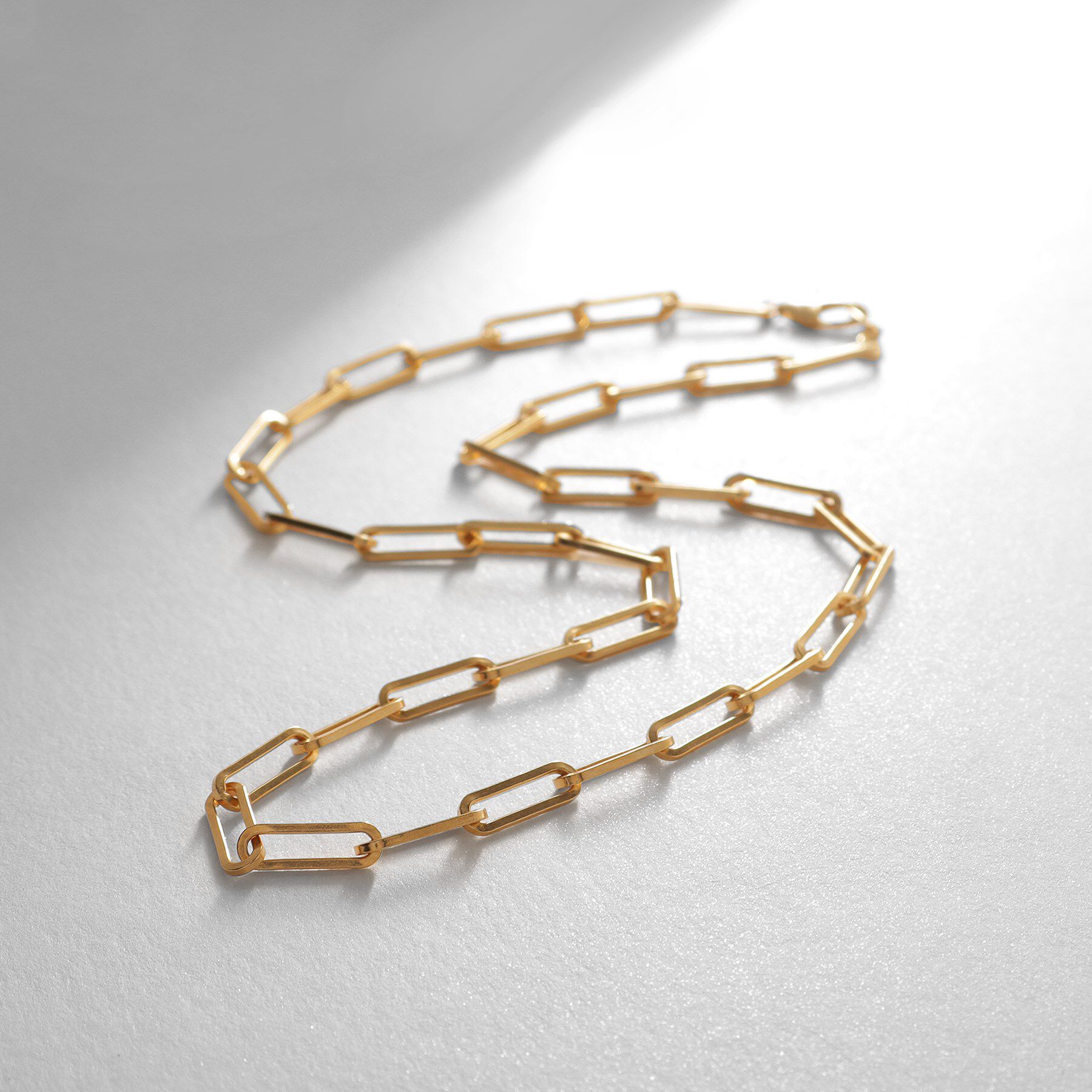 COCOSHNIK ONKITSCH「シルバー デザインチェーン フラットロングネックレス GP」|ネックレス|