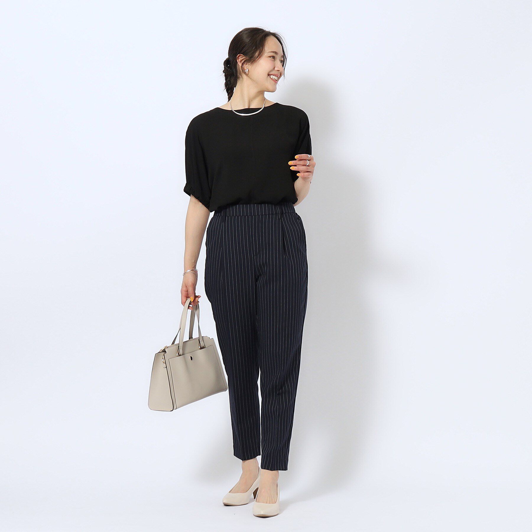 SHOO･LA･RUE「【洗える/SS-3L】すっきりキレイにかっこよく 大人のテーパードパンツ」|その他|