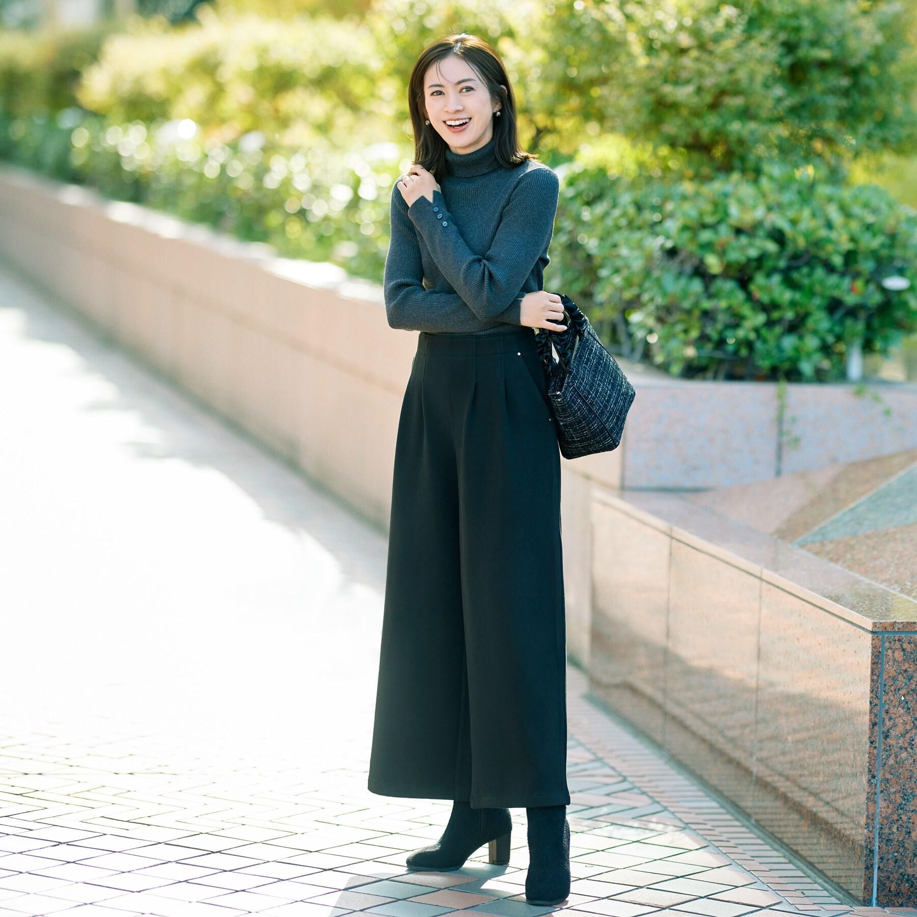 SHOO･LA･RUE「【絶妙なゆるピタ/洗濯機可】ちくちくしにくい リブタートルネック やわらかニット【CIRCRIC】」|ニット・セーター|