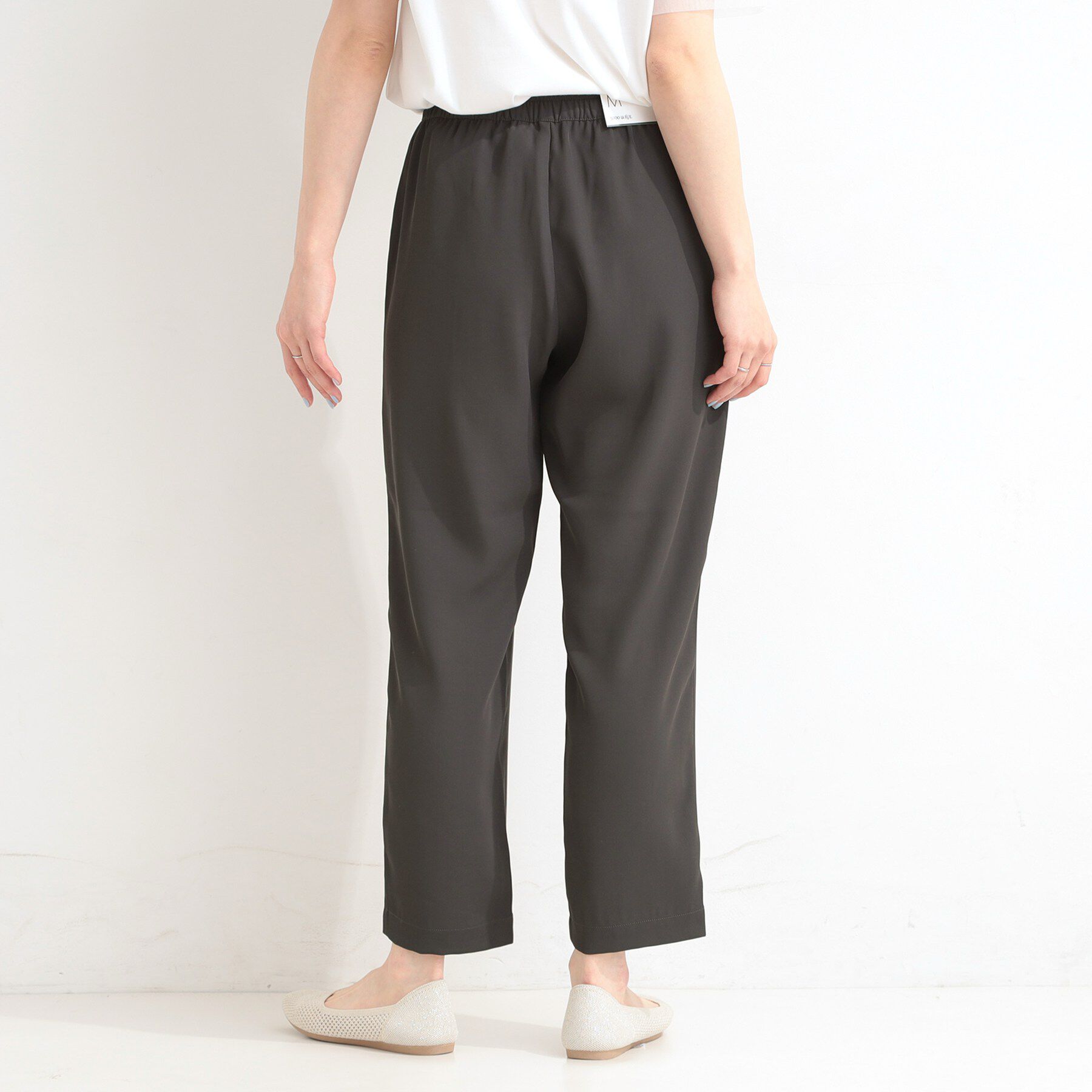 SHOO･LA･RUE「【セットアップ可/ひんやり/UV/SS-3L】さらさらぷるん イージーテーパードパンツ」|その他|