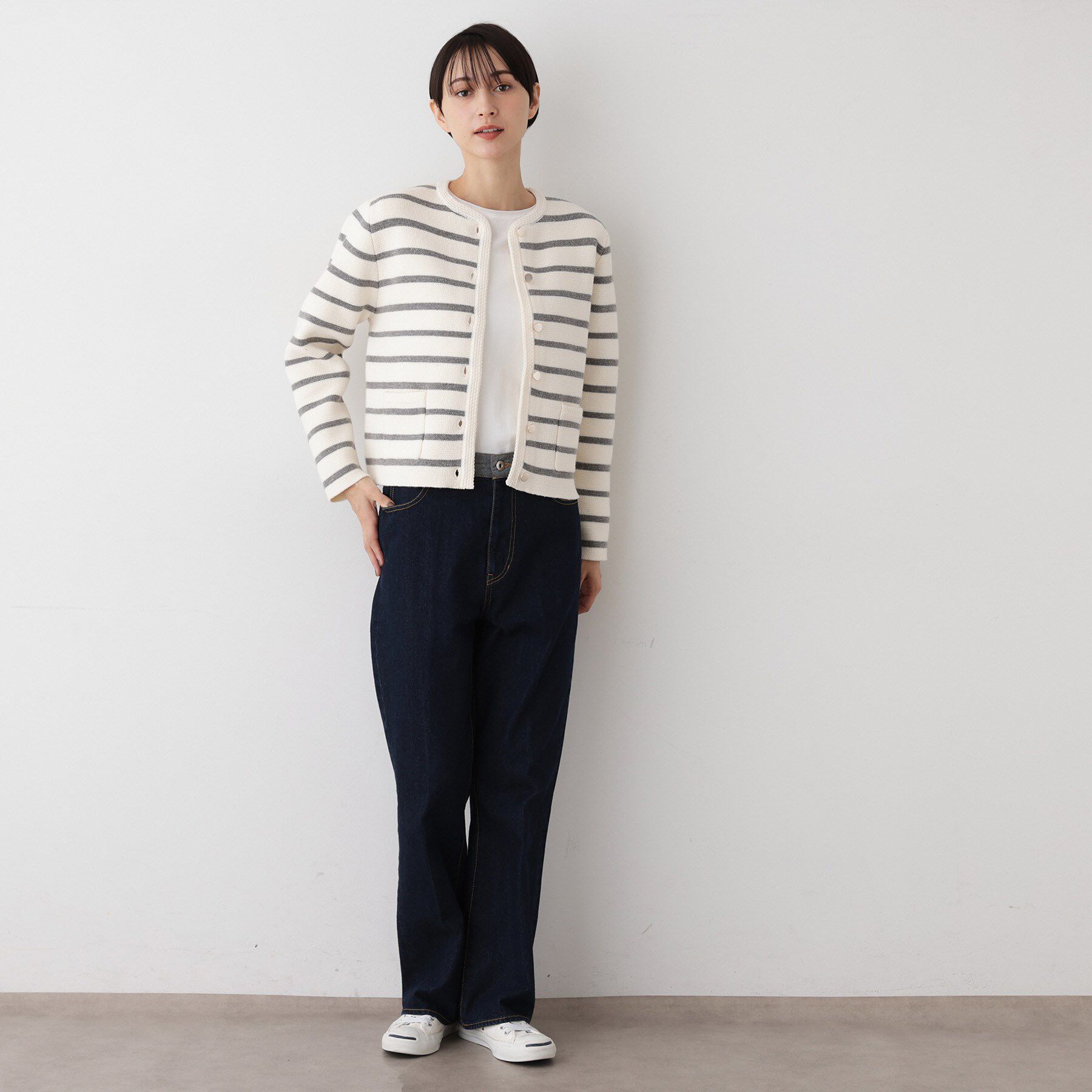 Dessin「【洗える】ジャケット見えカーディガン」|カーディガン|